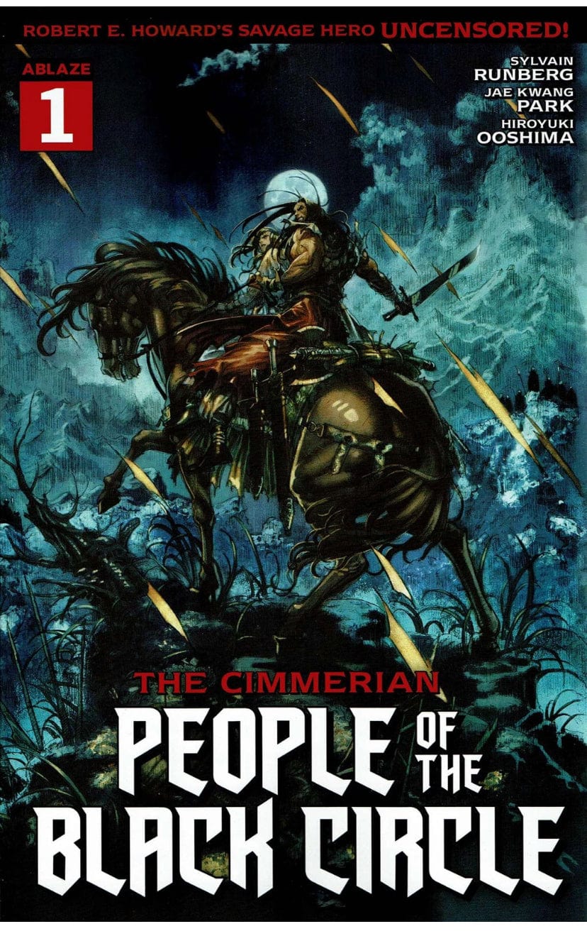 ABLAZE COMIC BOOK CIMMERIAN PEOPLE OF BLACK CIRCLE #1 CVR A  JAE KWANG PARK (M