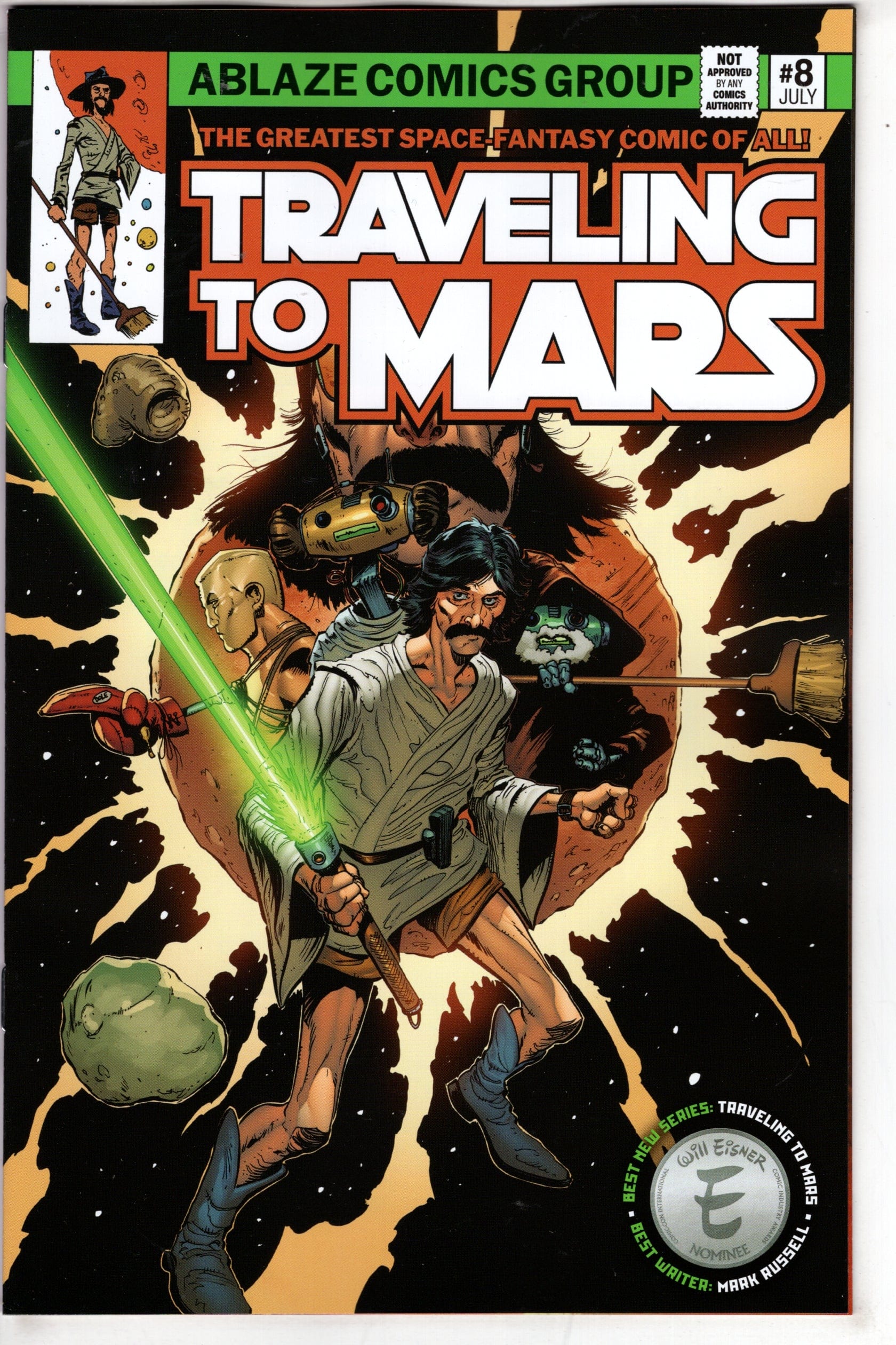 ABLAZE PUBLISHING COMIC BOOK Traveling To Mars #8 Cover D Mckee Homage (Mature)