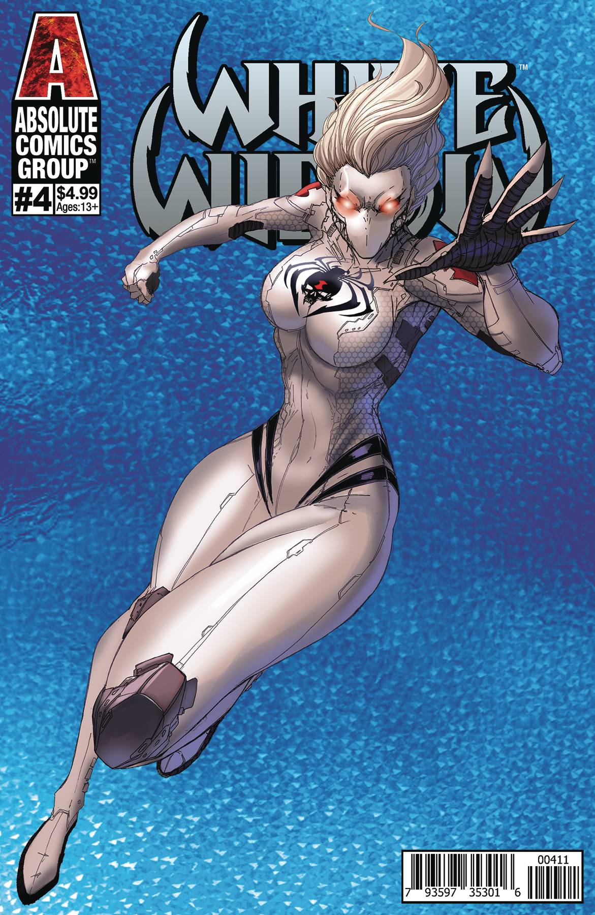 ABSOLUTE COMICS GROUP COMIC BOOK WHITE WIDOW #4 CVR A TYNDAL HOLOGRAPHIC (VF/NM)