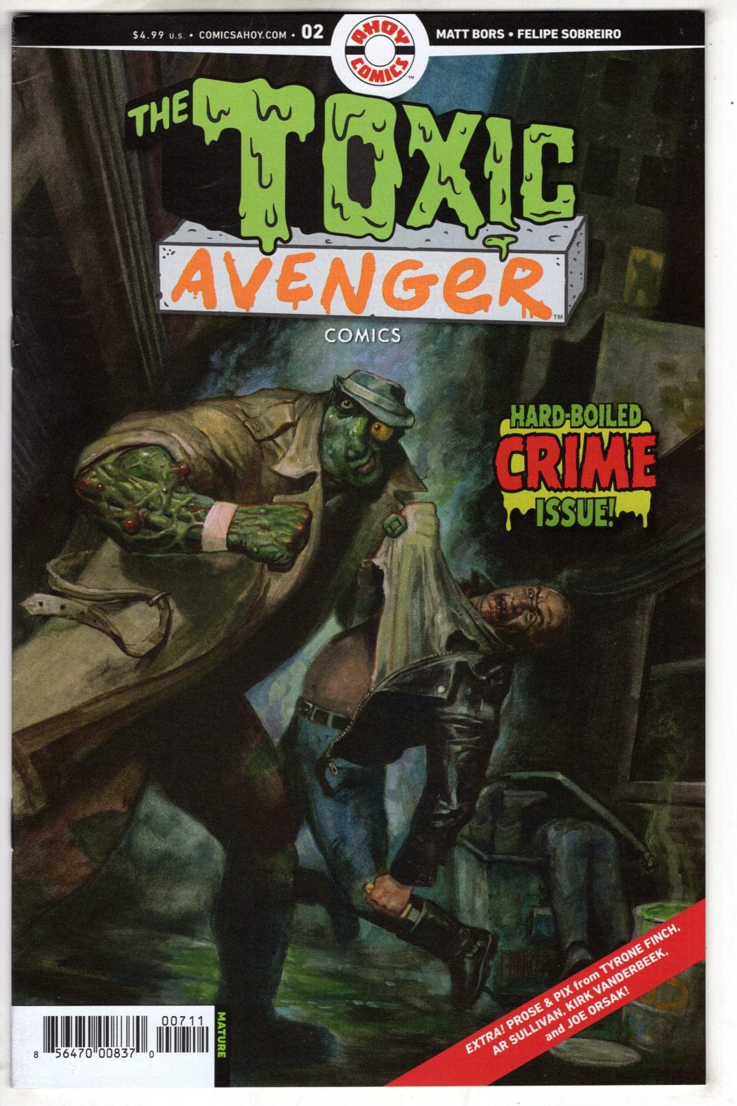 Ahoy COMIC BOOK TOXIC AVENGER COMICS #2 CVR A FRED HARPER (MR)