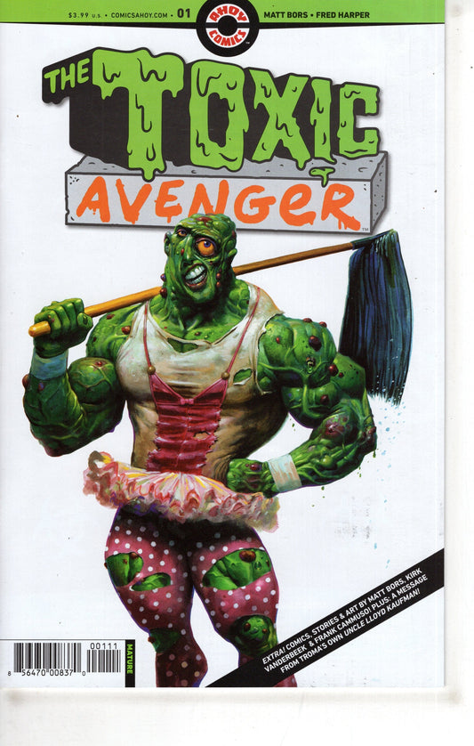 AHOY COMICS COMIC BOOK Toxic Avenger #1 (Of 5) Cover A Fred Harper (Mature)