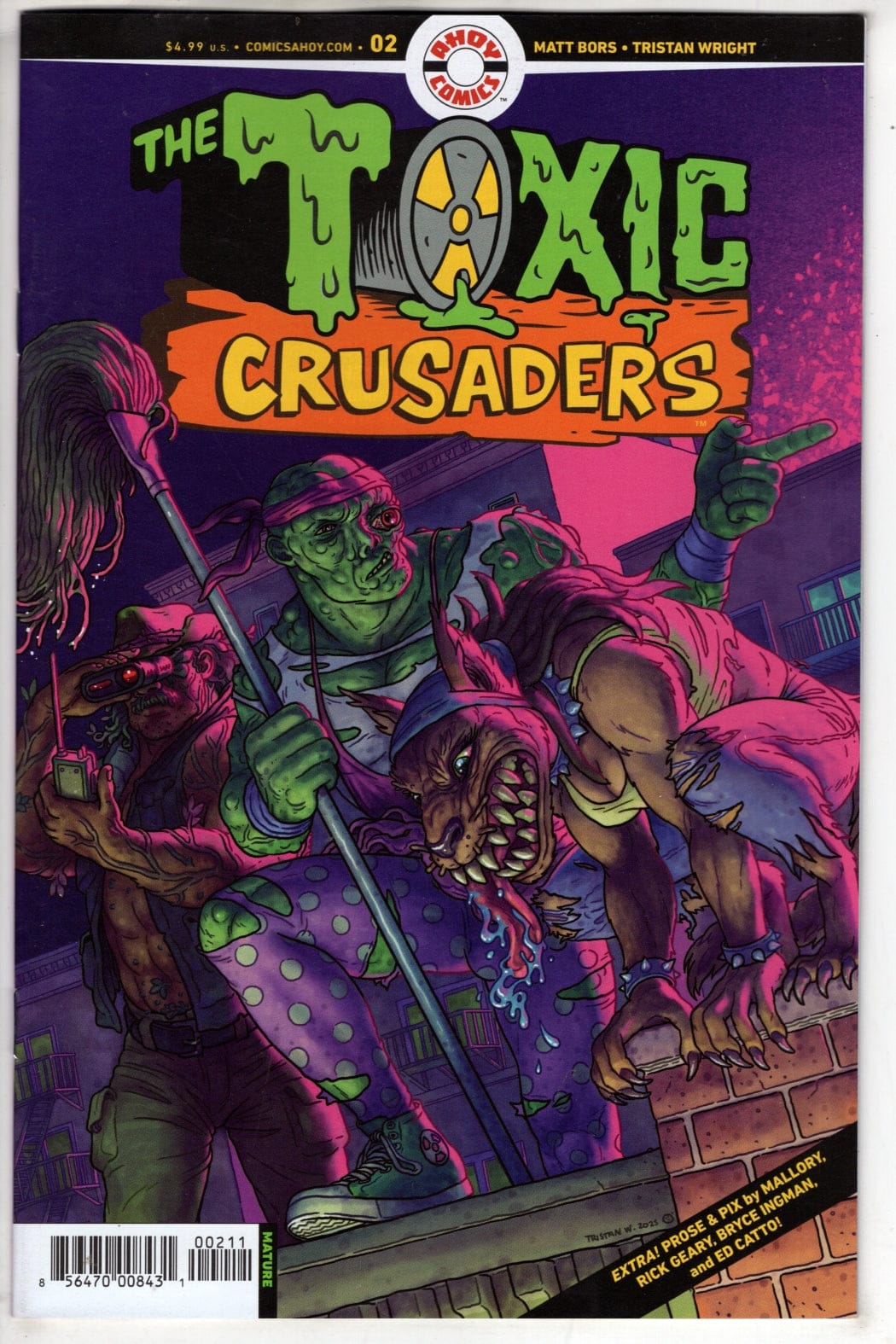 AHOY COMICS NEW THIS WEEK TOXIC CRUSADERS #2 (OF 5) CVR A TRISTAN WRIGHT (MR)