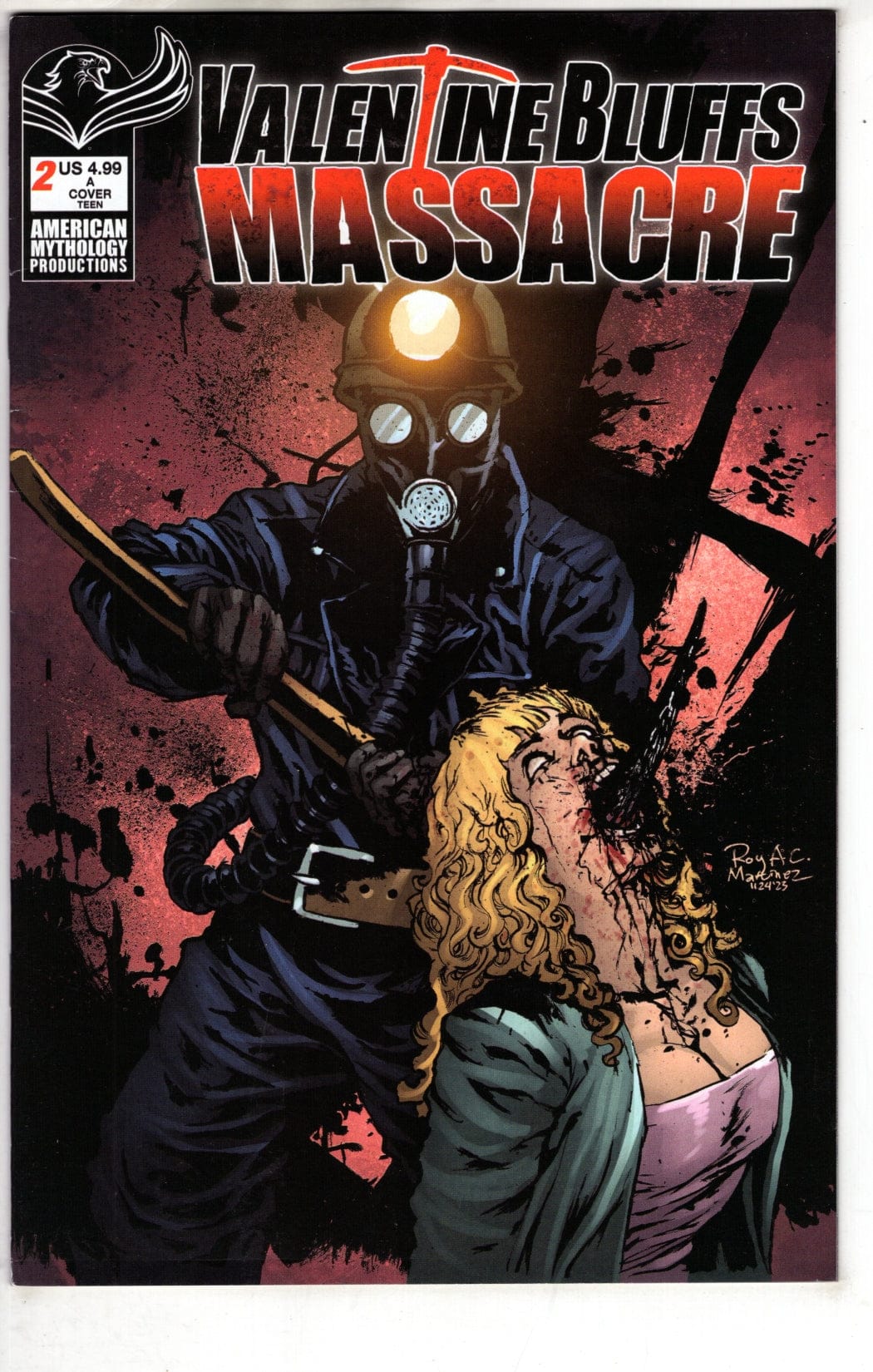 AMERICAN MYTHOLOGY PRODUCTIONS COMIC BOOK Valentine Bluffs Massacre #2 Cover A Martinez (Mature) (VF)