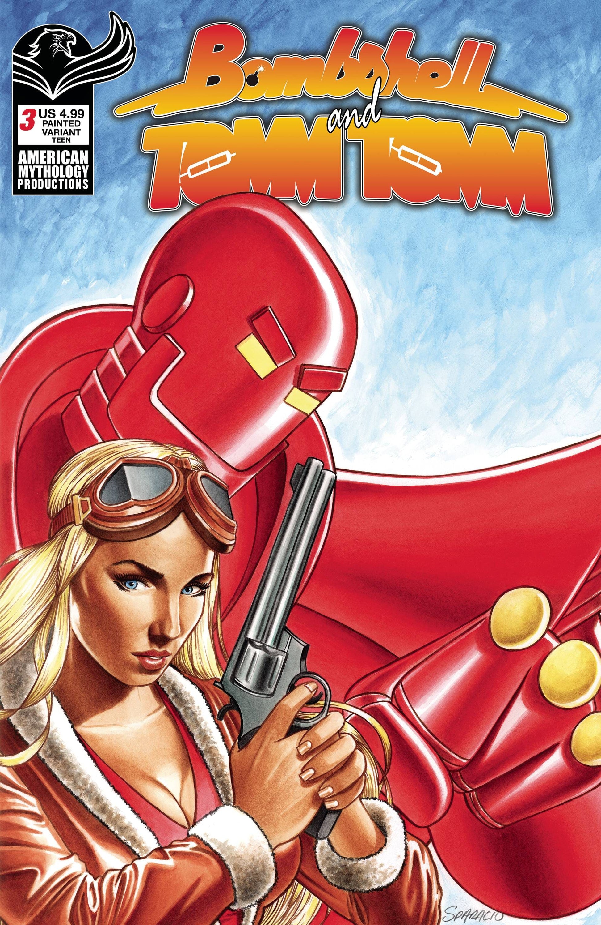 AMERICAN MYTHOLOGY PRODUCTIONS Comics BOMBSHELL & TOMMTOMM #3 CVR C SPARACIO PAINTED FOC