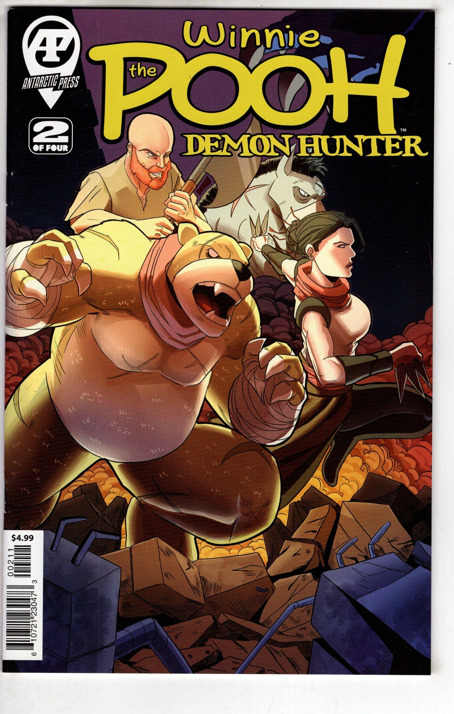 ANTARCTIC PRESS COMIC BOOK Winnie The Pooh Demon Hunter #2 (Of 4)
