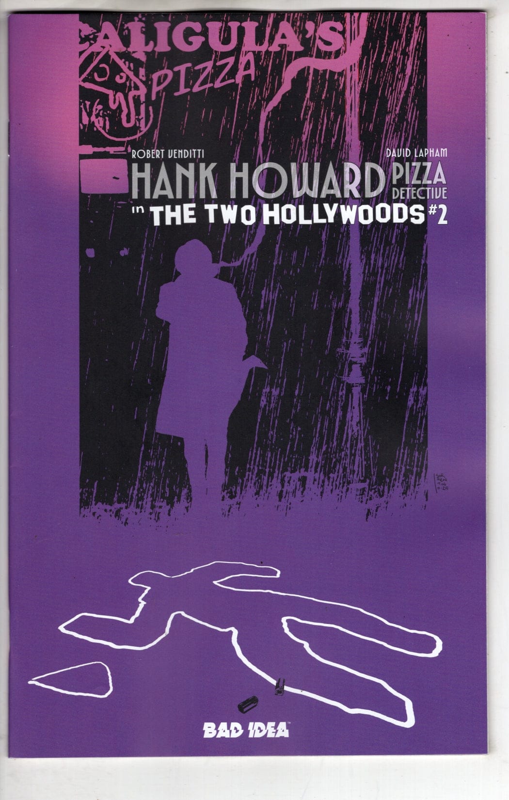 BAD IDEA NEW THIS WEEK HANK HOWARD PIZZA DETECTIVE THE TWO HOLLYWOODS #2 (OF 2) CVR A ANDREA SORRENTINO (VF/NM)