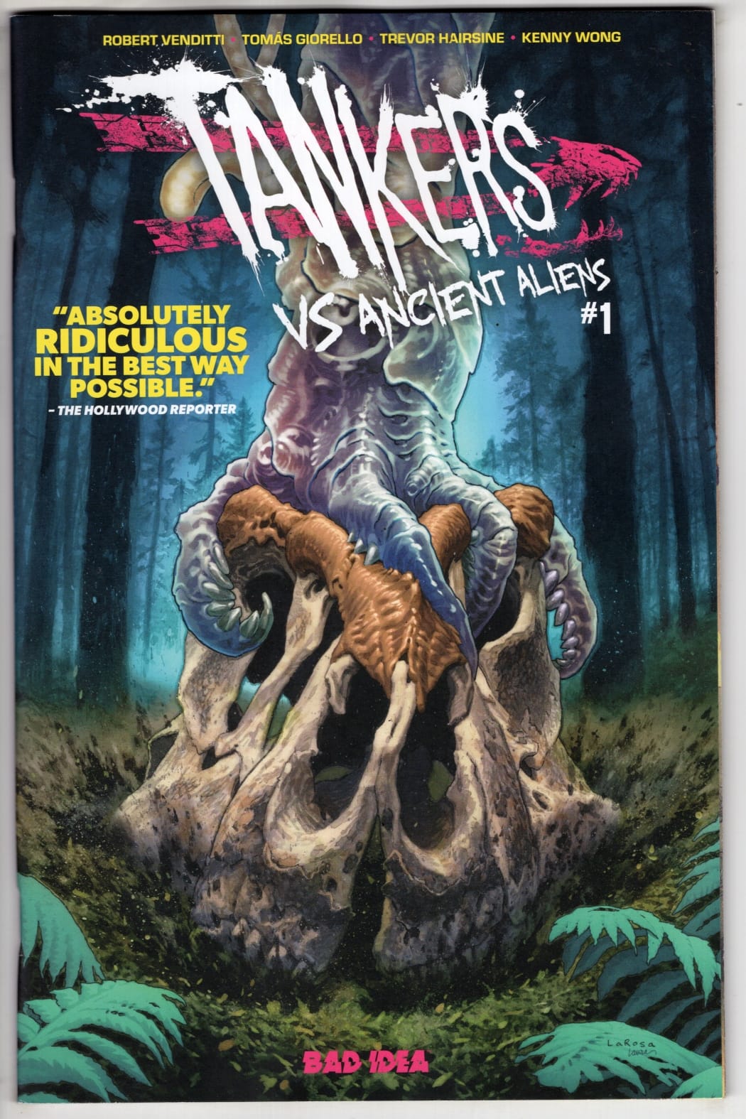 BAD IDEA NEW THIS WEEK Tankers vs Ancient Aliens #1 (Of 4) Cover A Lewis Larosa