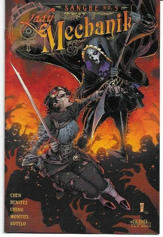 BENITEZ PRODUCTIONS BENITEZ PRODUCTIONS LADY MECHANIKA SANGRE #5 (OF 5) MAIN & MIX VAR CVRS
