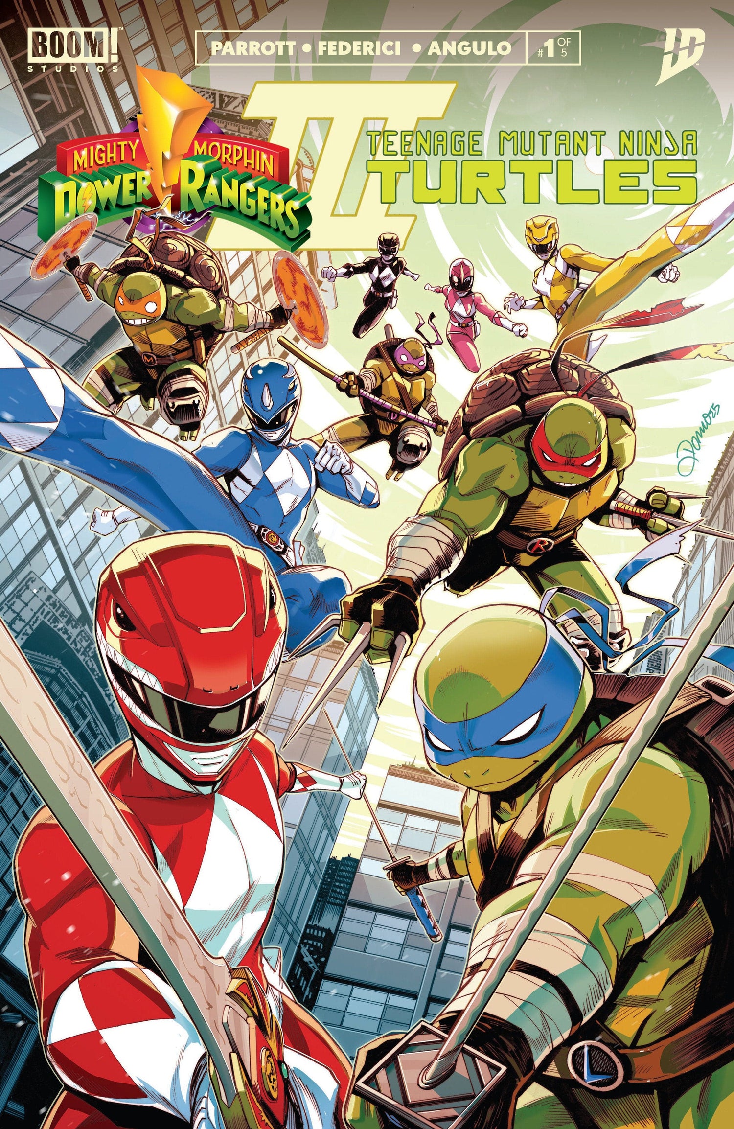 Boom Entertainment COMIC BOOK Mighty Morphin Power Rangers/ Teenage Mutant Ninja Turtles III #1 A Main (Dressed, Zonno)