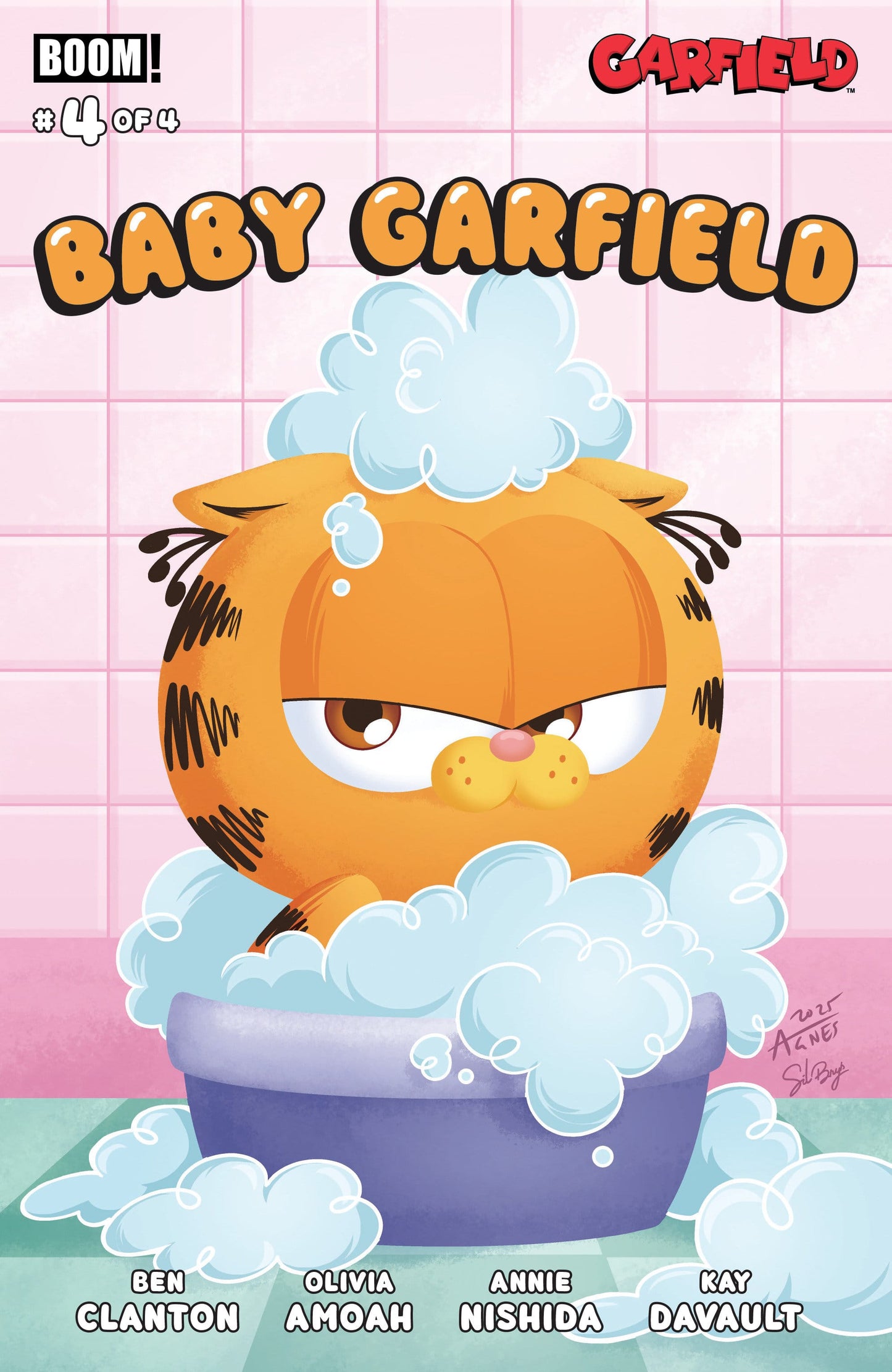 Boom Entertainment NEW THIS WEEK Baby Garfield #4 A Main (Dressed, Garbowska) (VF/NM)