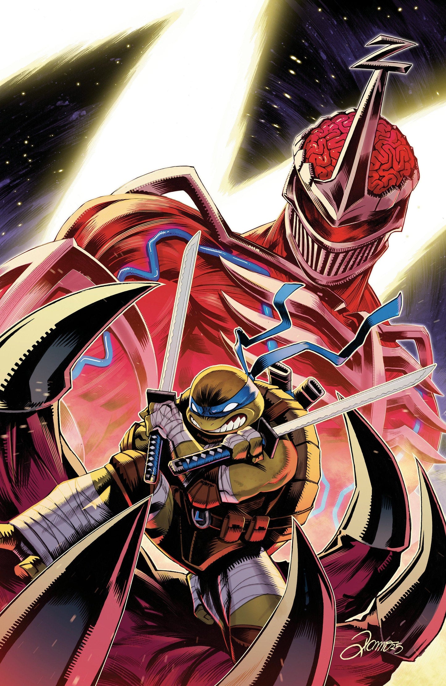 Boom Entertainment NEW THIS WEEK Mighty Morphin Power Rangers/Teenage Mutant Ninja Turtles III #3 D Variant (Full Art  Foil, Zonno) [VF/NM]
