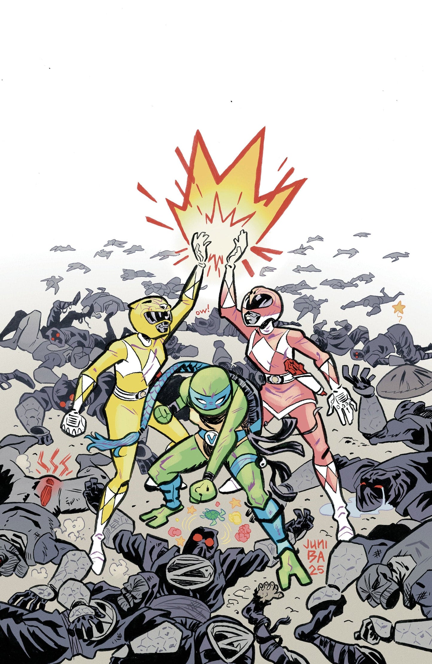 Boom Entertainment NEW THIS WEEK Mighty Morphin Power Rangers/Teenage Mutant Ninja Turtles III #5 J 1:5 INCV (Full Art, Foil, TBA) (VF/NM)