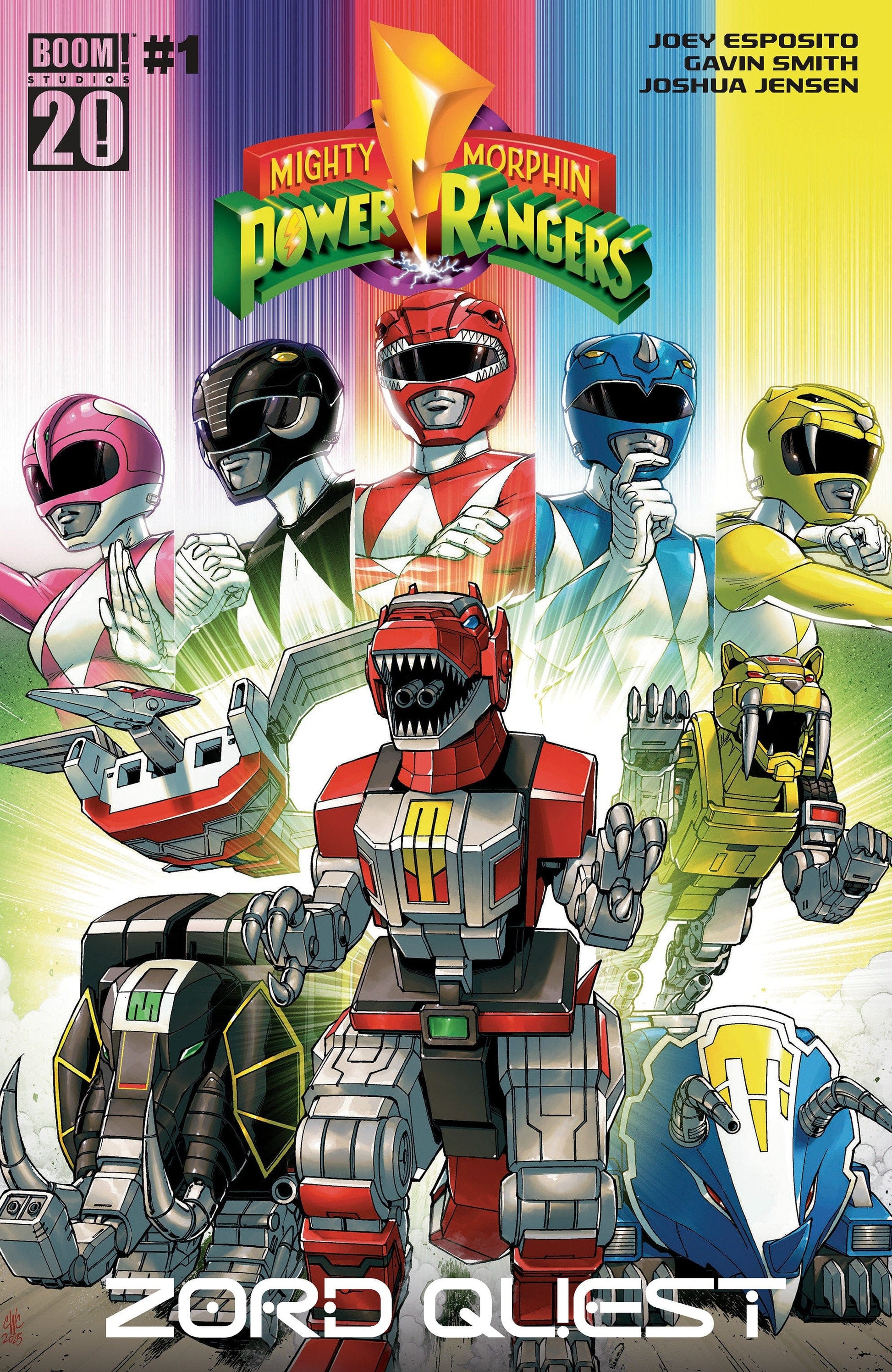 Boom Entertainment NEW THIS WEEK Mighty Morphin Power Rangers: Zord Quest #1 B Variant (Dressed  Coller) (VF/NM)