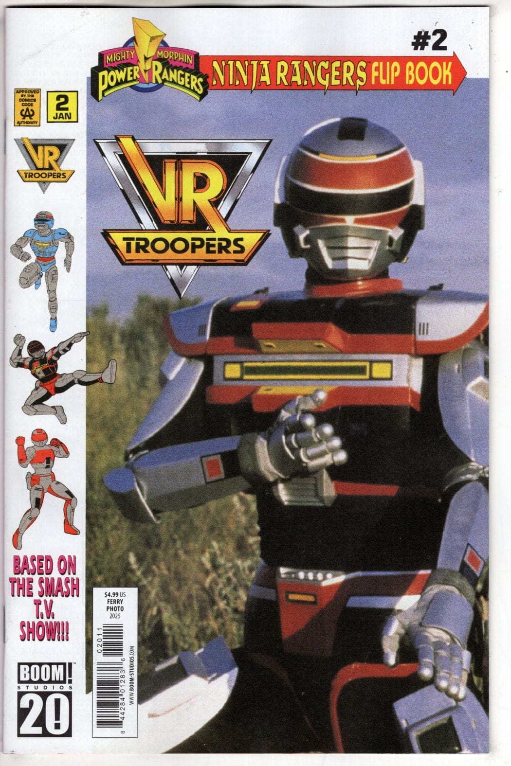 Boom Entertainment NEW THIS WEEK VR Troopers/Power Rangers Flipbook Facsimile Edition #2 A Main (Dressed  Ferry/Photo)