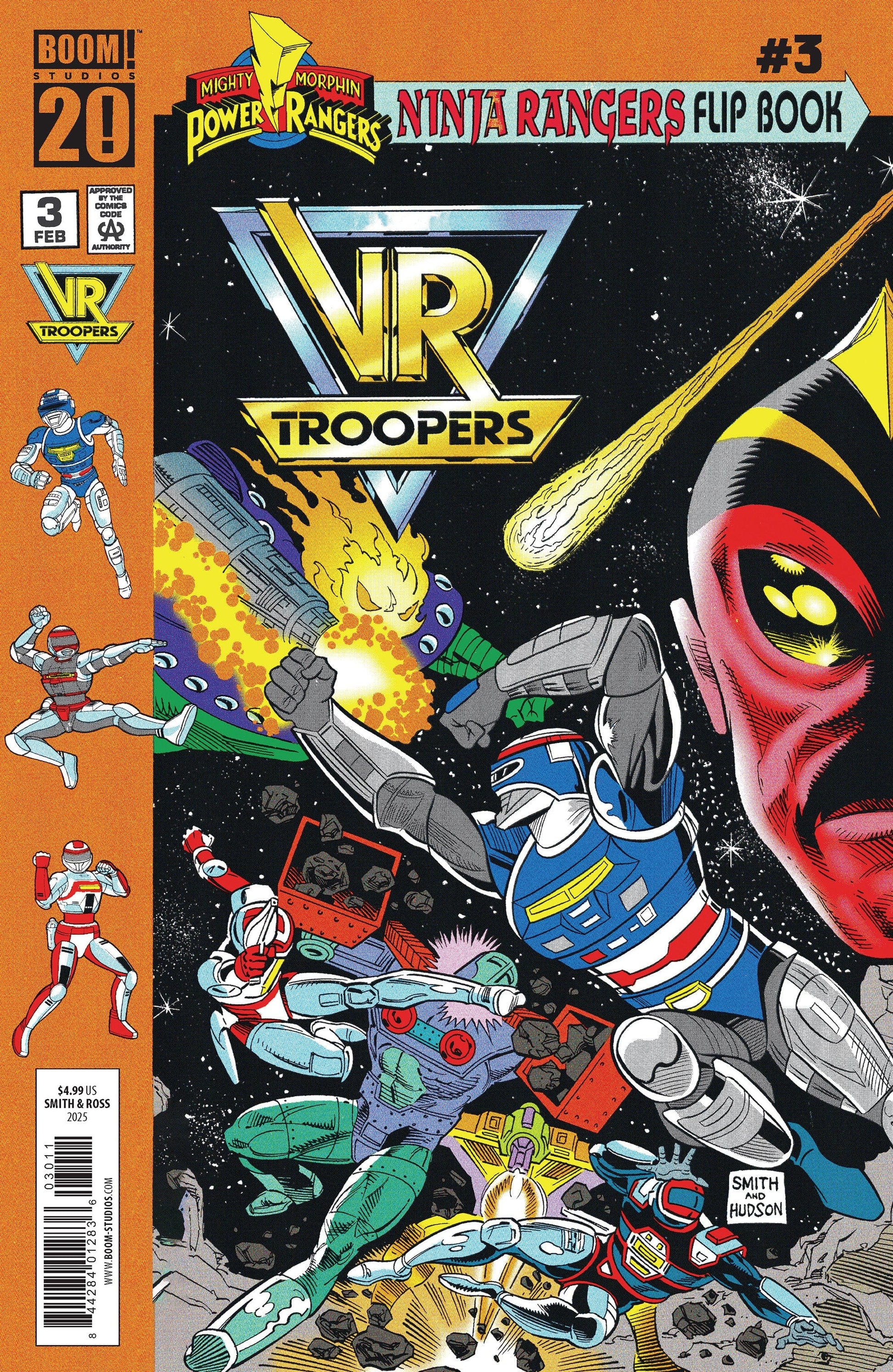 Boom Entertainment NEW THIS WEEK VR Troopers/Power Rangers Flipbook Facsimile Edition #3 A Main (Dressed  Smith) [VF/NM]