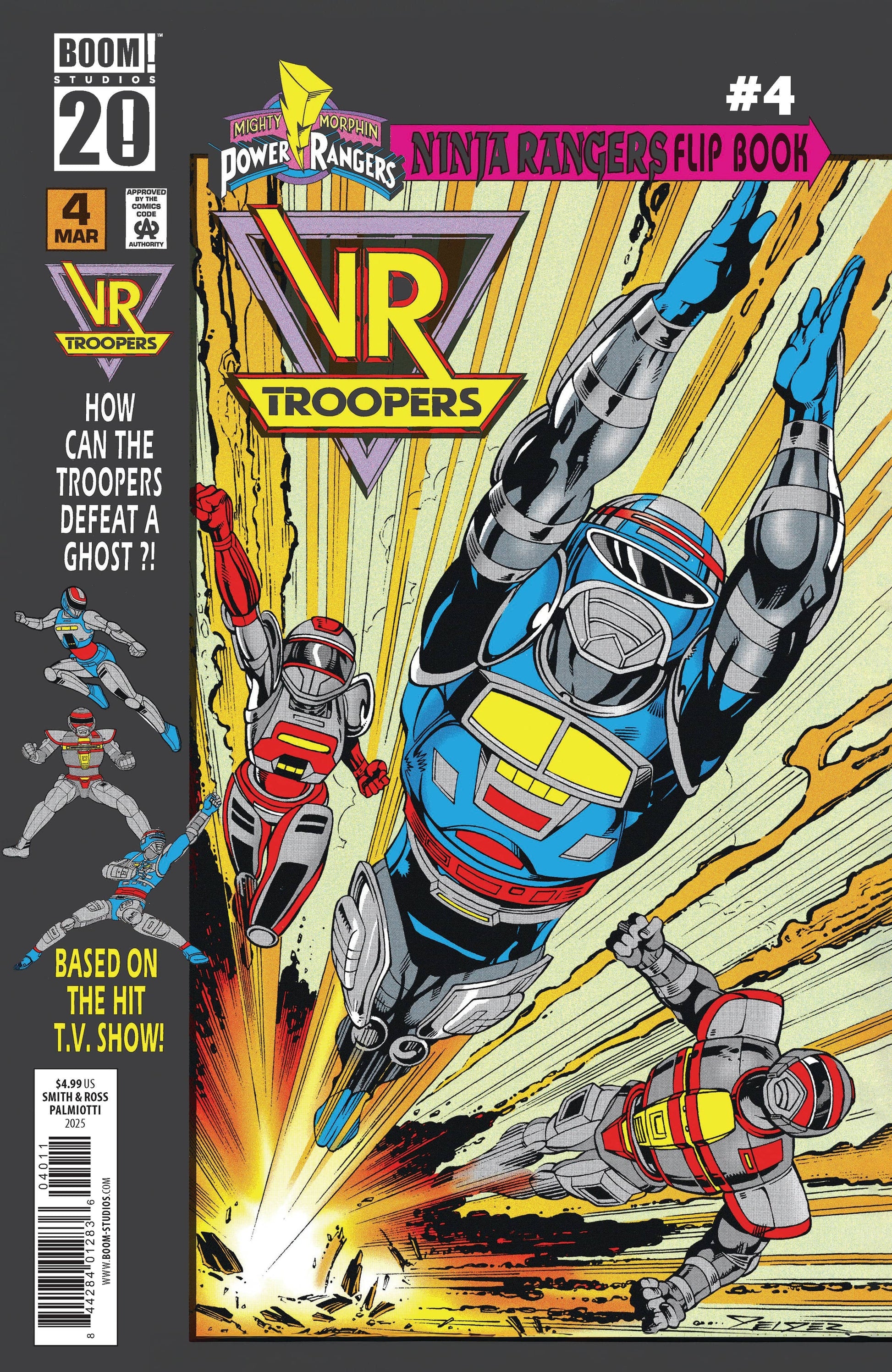 Boom Entertainment NEW THIS WEEK VR Troopers/Power Rangers Flipbook Facsimile Edition #4 A Main (Dressed  Smith)
