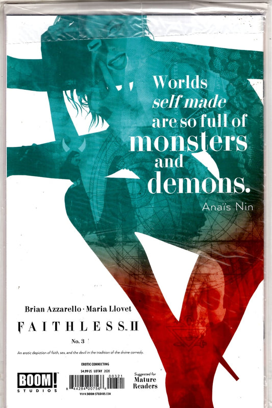 BOOM! STUDIOS COMIC BOOK FAITHLESS II #3 CVR B EROTICA CONNECTING VAR (MR) (VF/NM)