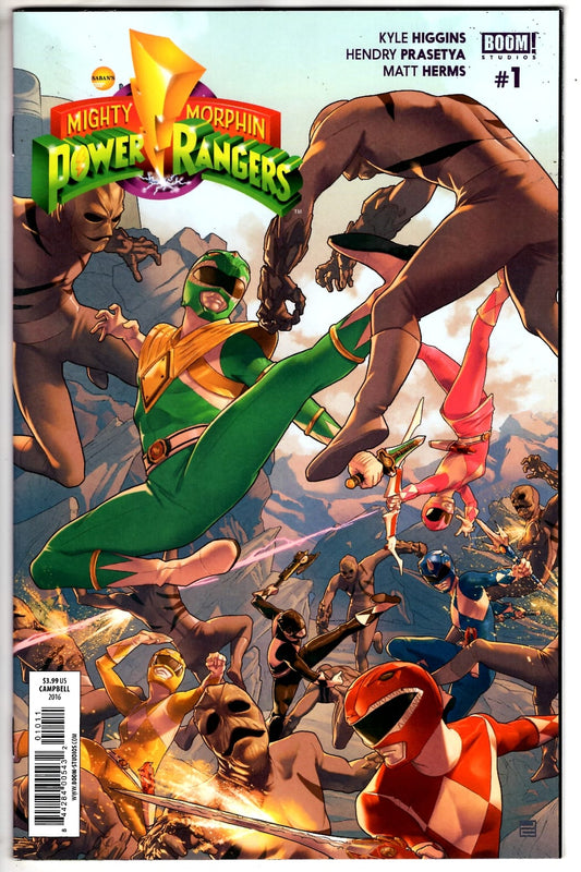 BOOM! STUDIOS COMIC BOOK MIGHTY MORPHIN POWER RANGERS #1 MAIN CVR (FN/VF)