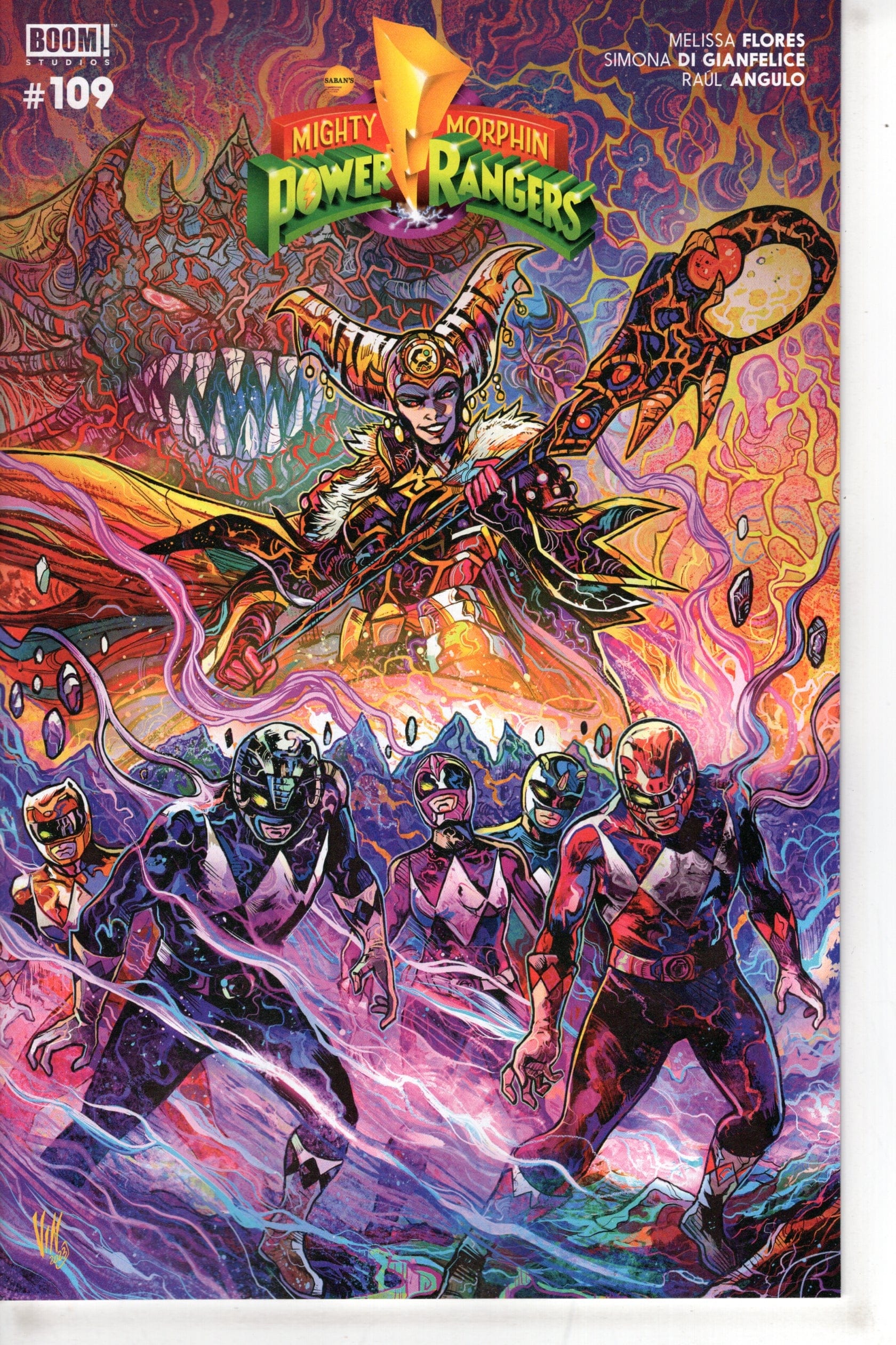 BOOM! STUDIOS COMIC BOOK Mighty Morphin Power Rangers #109 Cover B Riccardi