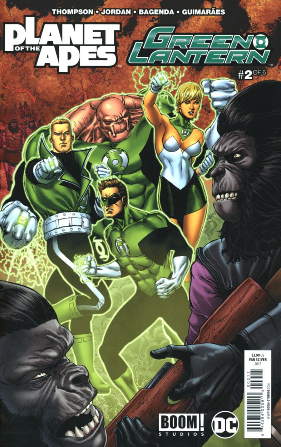 Boom! Studios COMIC BOOK Planet of the Apes/Green Lantern #2 - CVR A (VF/NM)