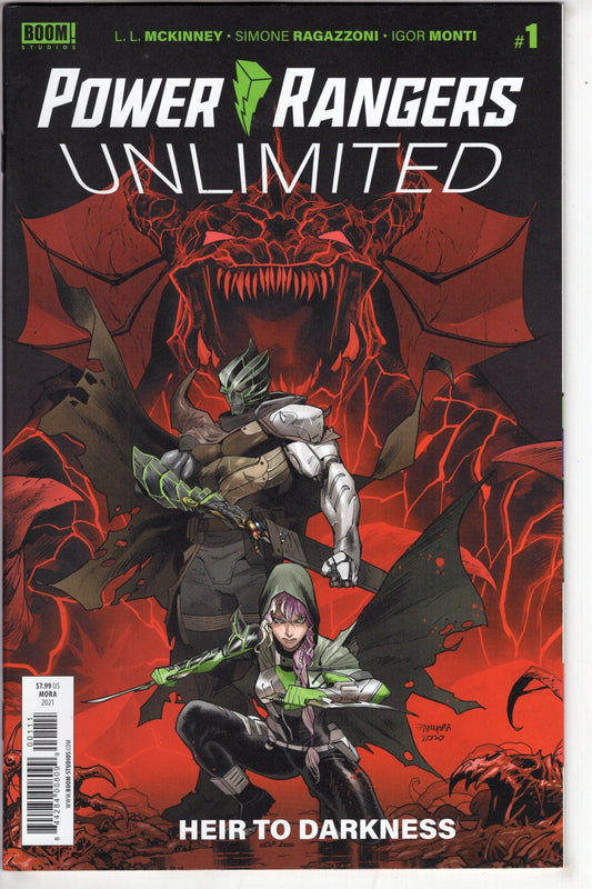 BOOM! STUDIOS COMIC BOOK POWER RANGERS UNLTD HEIR TO DARKNESS #1 CVR A MORA