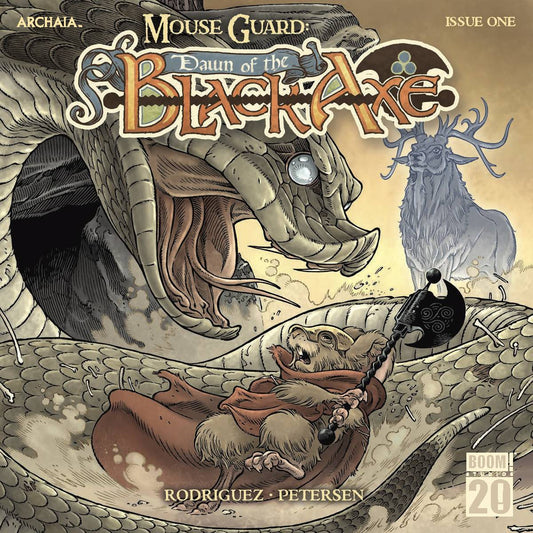 BOOM! STUDIOS NEW THIS WEEK MOUSE GUARD DAWN OF THE BLACK AXE #1 (OF 3) CVR A RODRIGUEZ