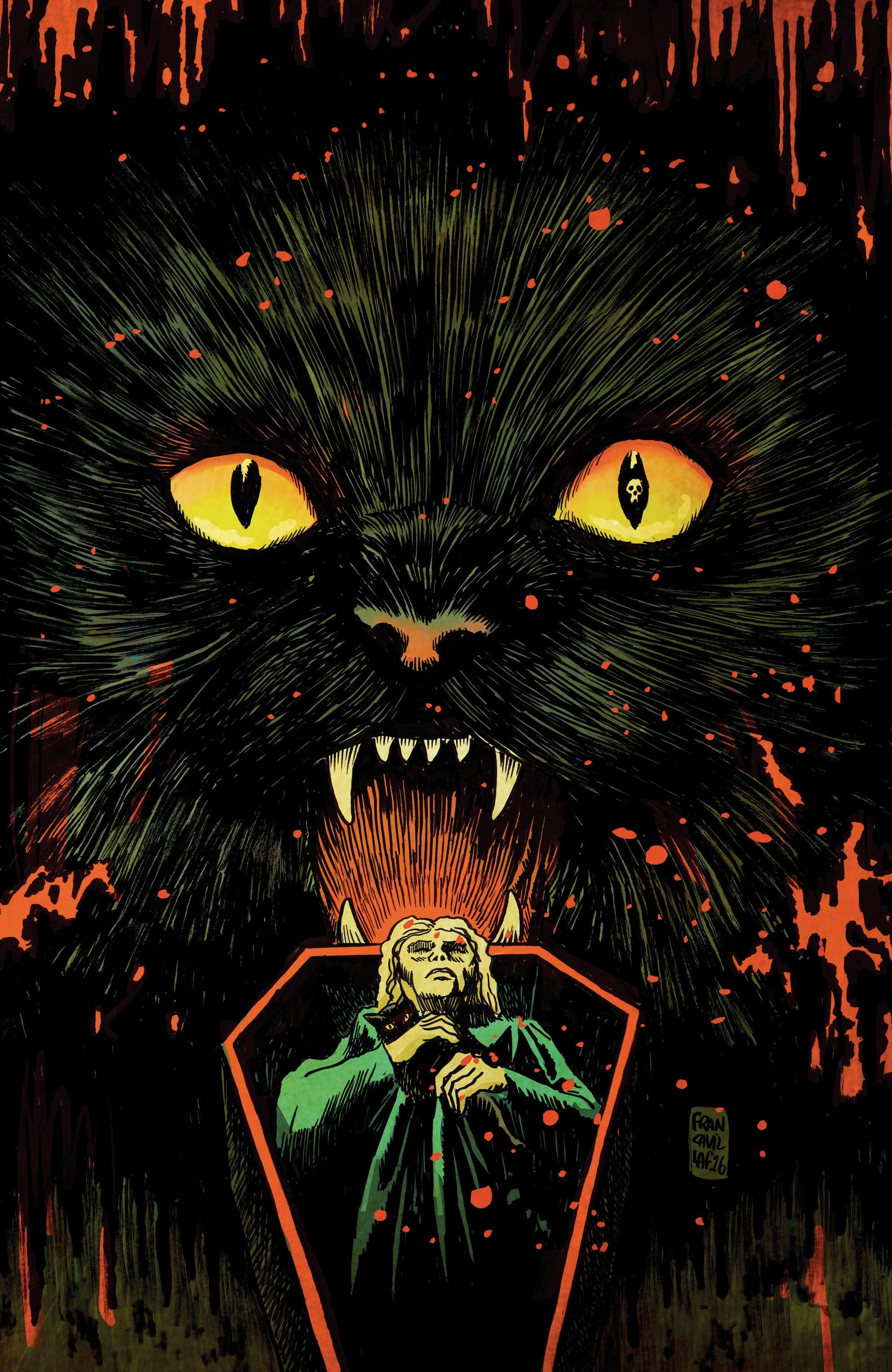 BOOM! Studios NEW THIS WEEK Stuff of Nightmares: The Cat in the Coffin #1 D Glow in the Dark Variant (Full Art, Francavilla) (VF/NM)