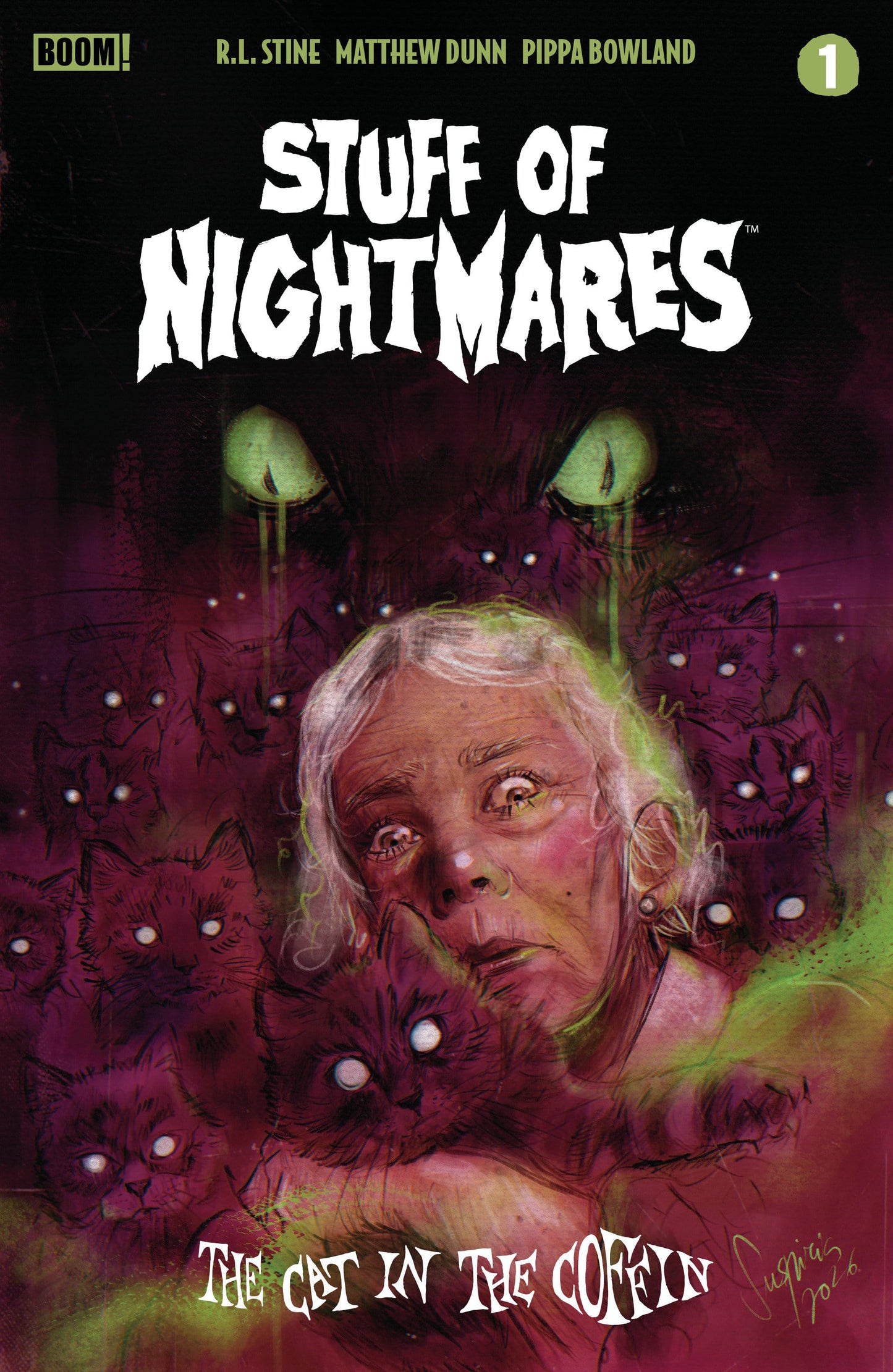 BOOM! Studios NEW THIS WEEK Stuff of Nightmares: The Cat in the Coffin #1 H FOC Reveal Variant (Dressed, Vilchez) (VF/NM)