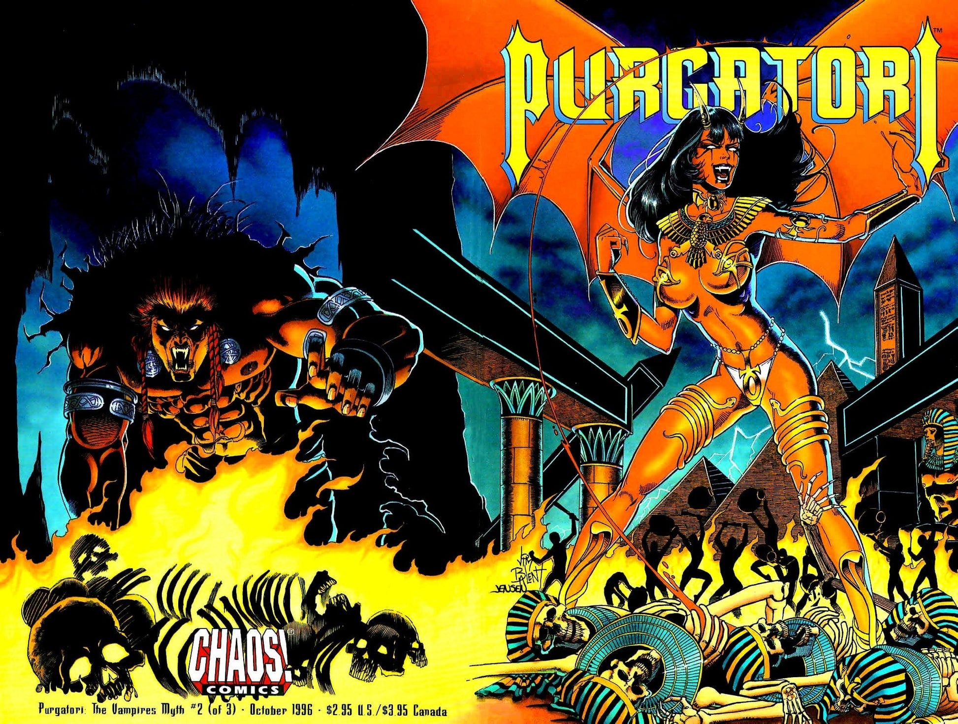 Chaos! Comics COMIC BOOK Purgatori: The Vampires Myth #2 (VF/NM)