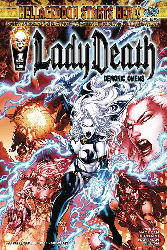 COFFIN COMICS COMIC BOOK Lady Death Demonic Omens #1 (Of 2) Cover A Bernard Standard (M