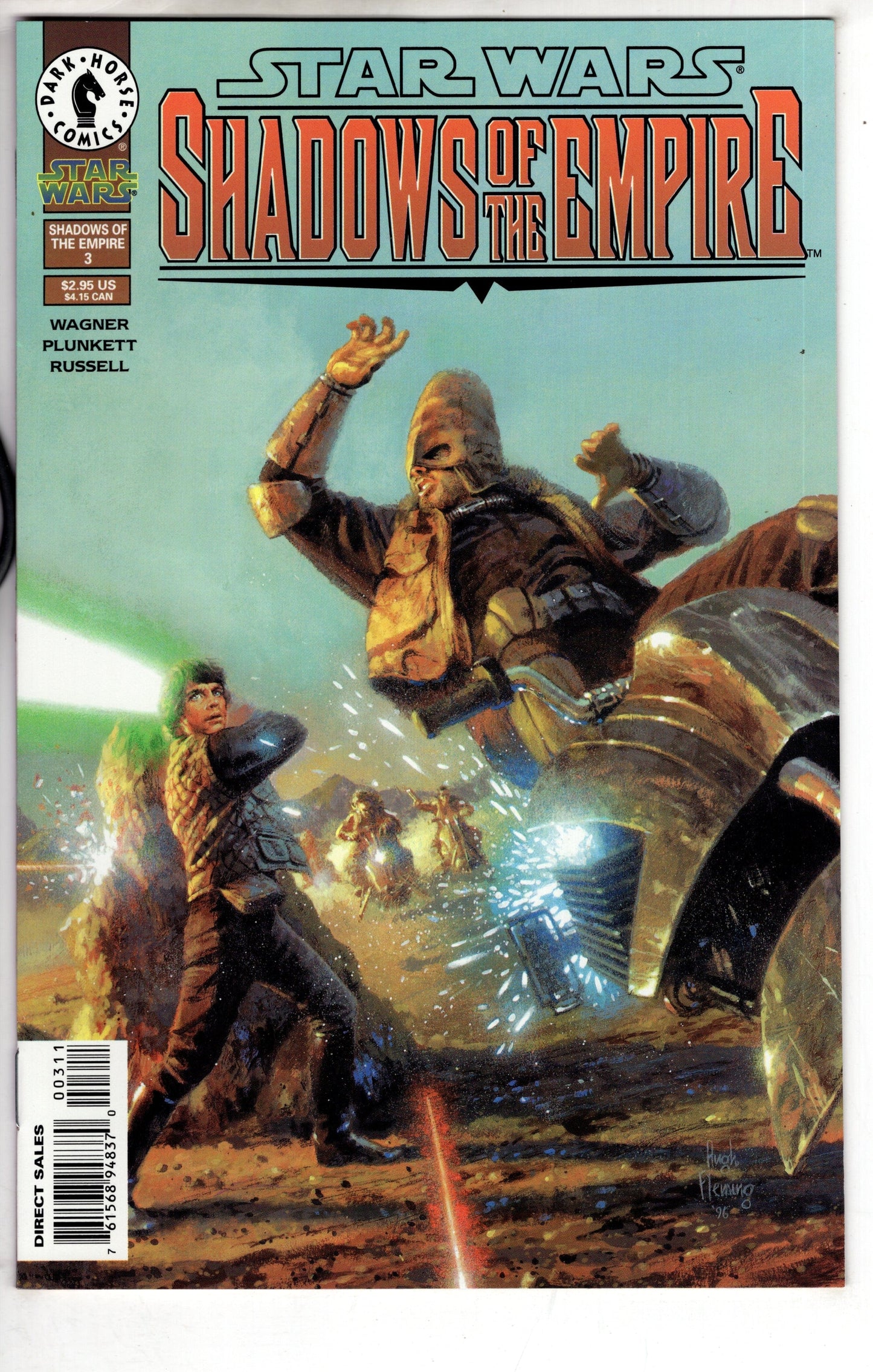 Dark Horse COMIC BOOK Star Wars: Shadows of the Empire (1996 series) #3 [Direct Sales]