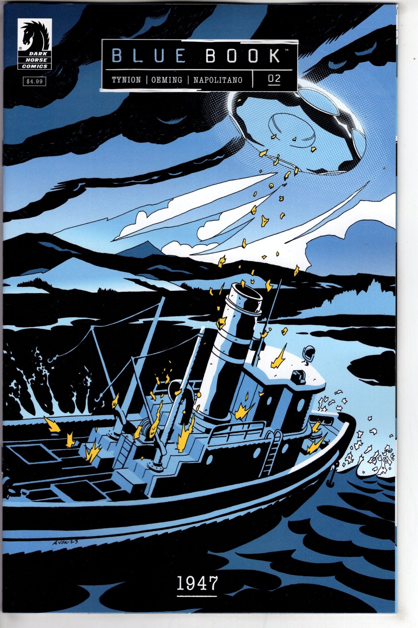 DARK HORSE COMICS COMIC BOOK BLUE BOOK 1947 #2 CVR A OEMING