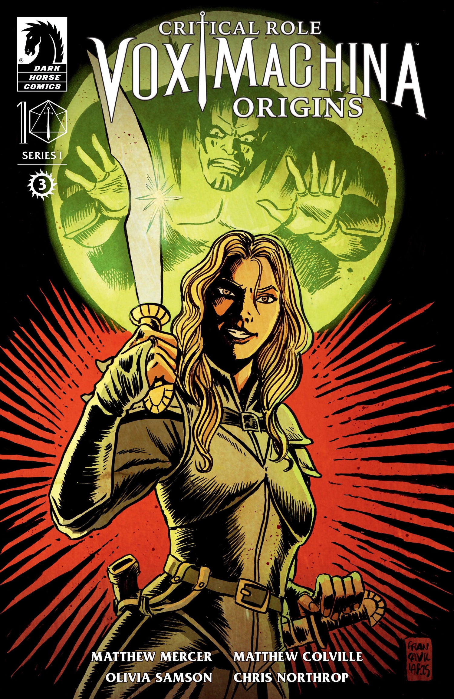 Dark Horse Comics COMIC BOOK Critical Role: Vox Machina Origins I #3 (CVR A) (Francesco Francavilla)