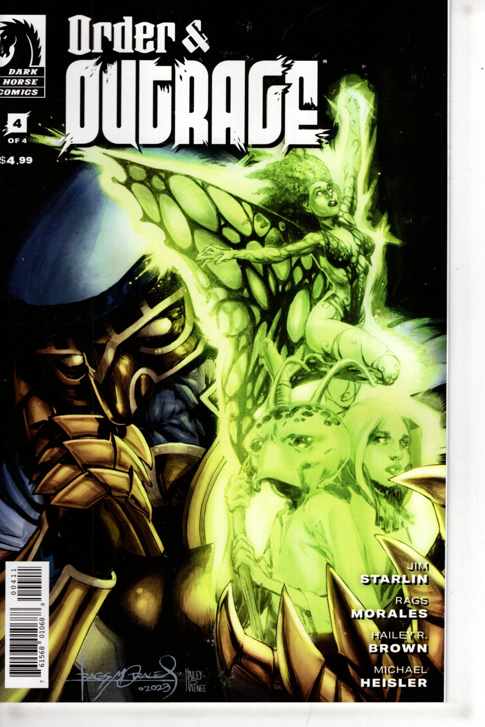 DARK HORSE COMICS COMIC BOOK Order And Outrage I #4 (Cover A) (Rags Morales)