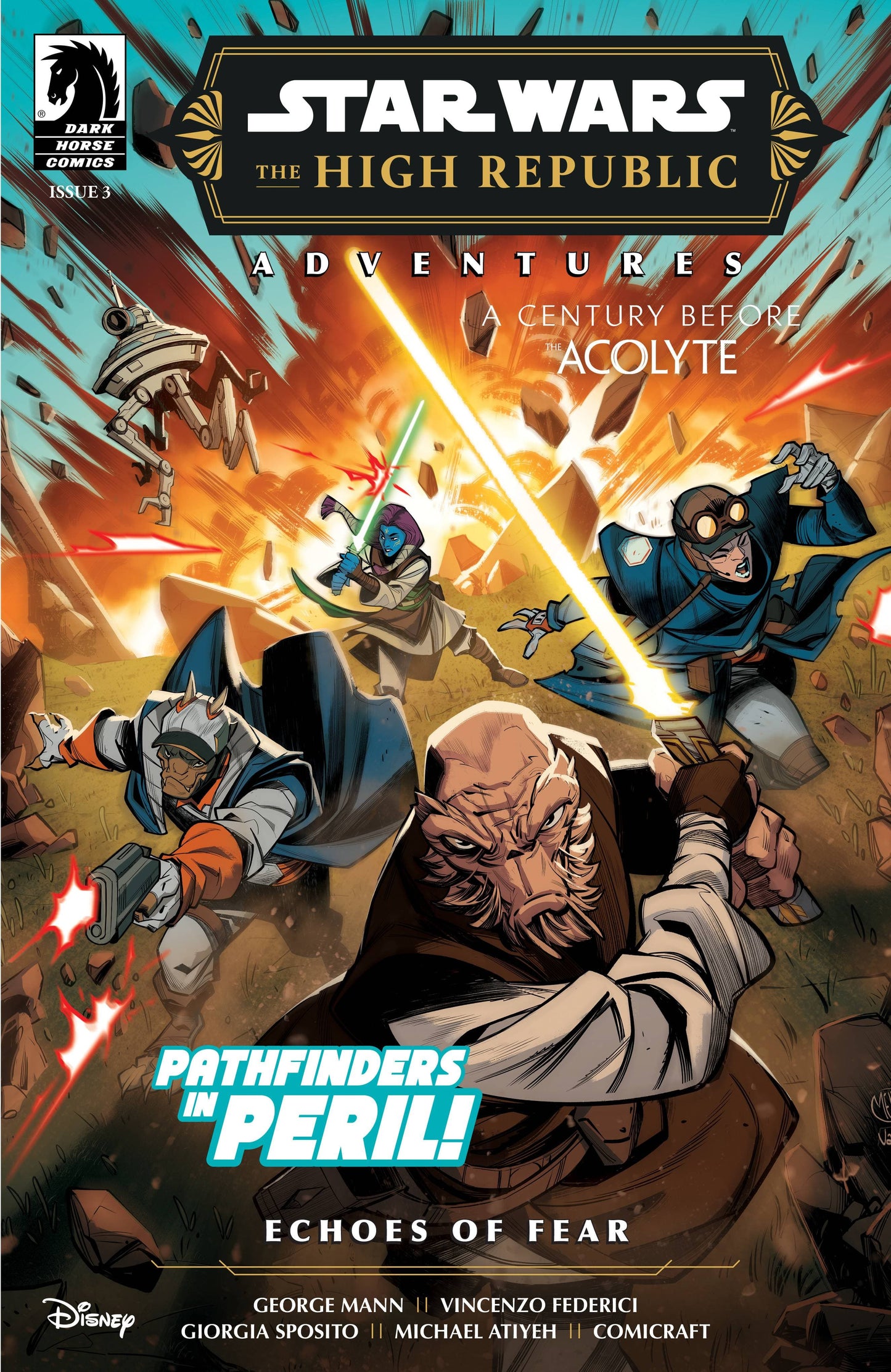 DARK HORSE COMICS COMIC BOOK STAR WARS HIGH REPUBLIC ADV ECHOES OF FEAR #3