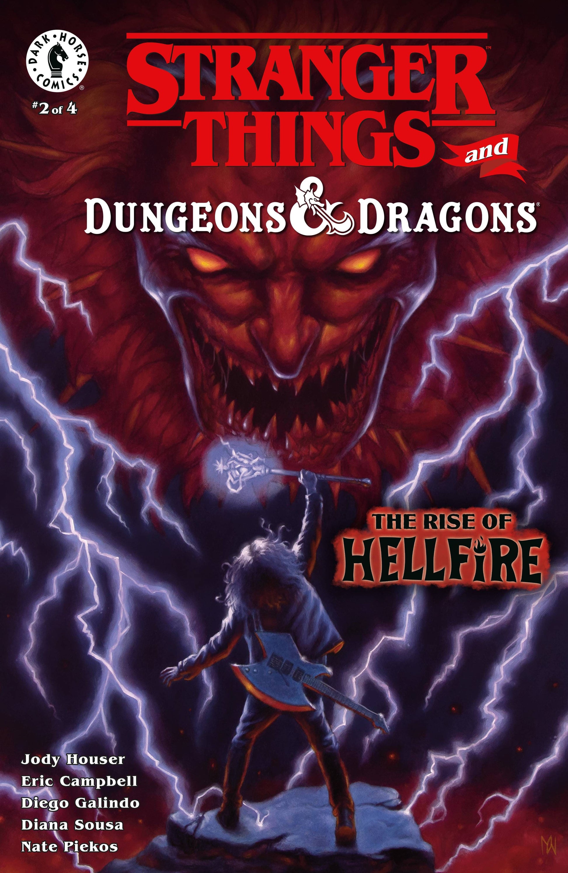 Dark Horse Comics COMIC BOOK Stranger Things and Dungeons & Dragons: The Rise of Hellfire #2 (CVR A) (Myles Wohl)