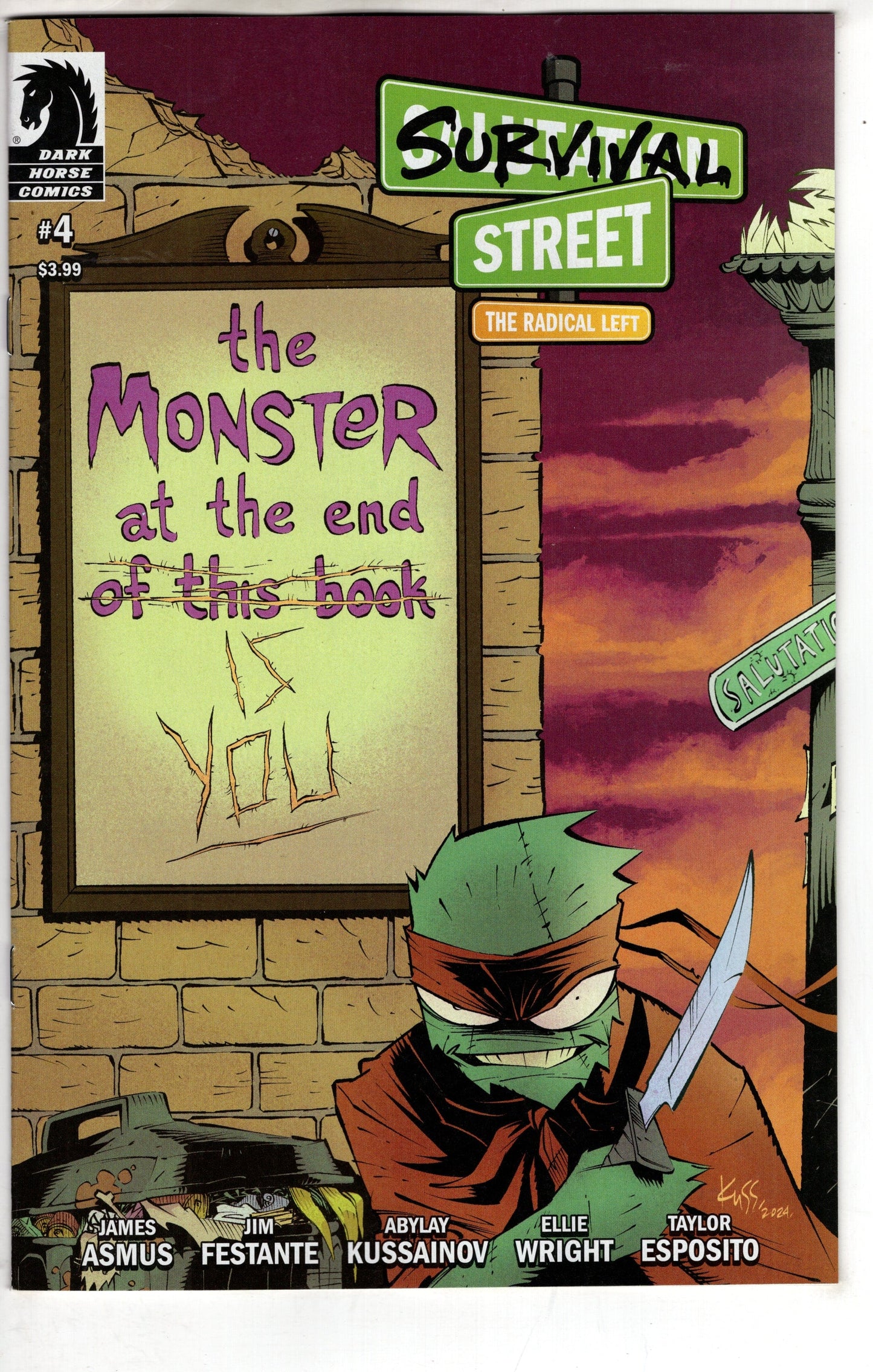 DARK HORSE COMICS COMIC BOOK Survival Street: The Radical Left #4 (Cover A)