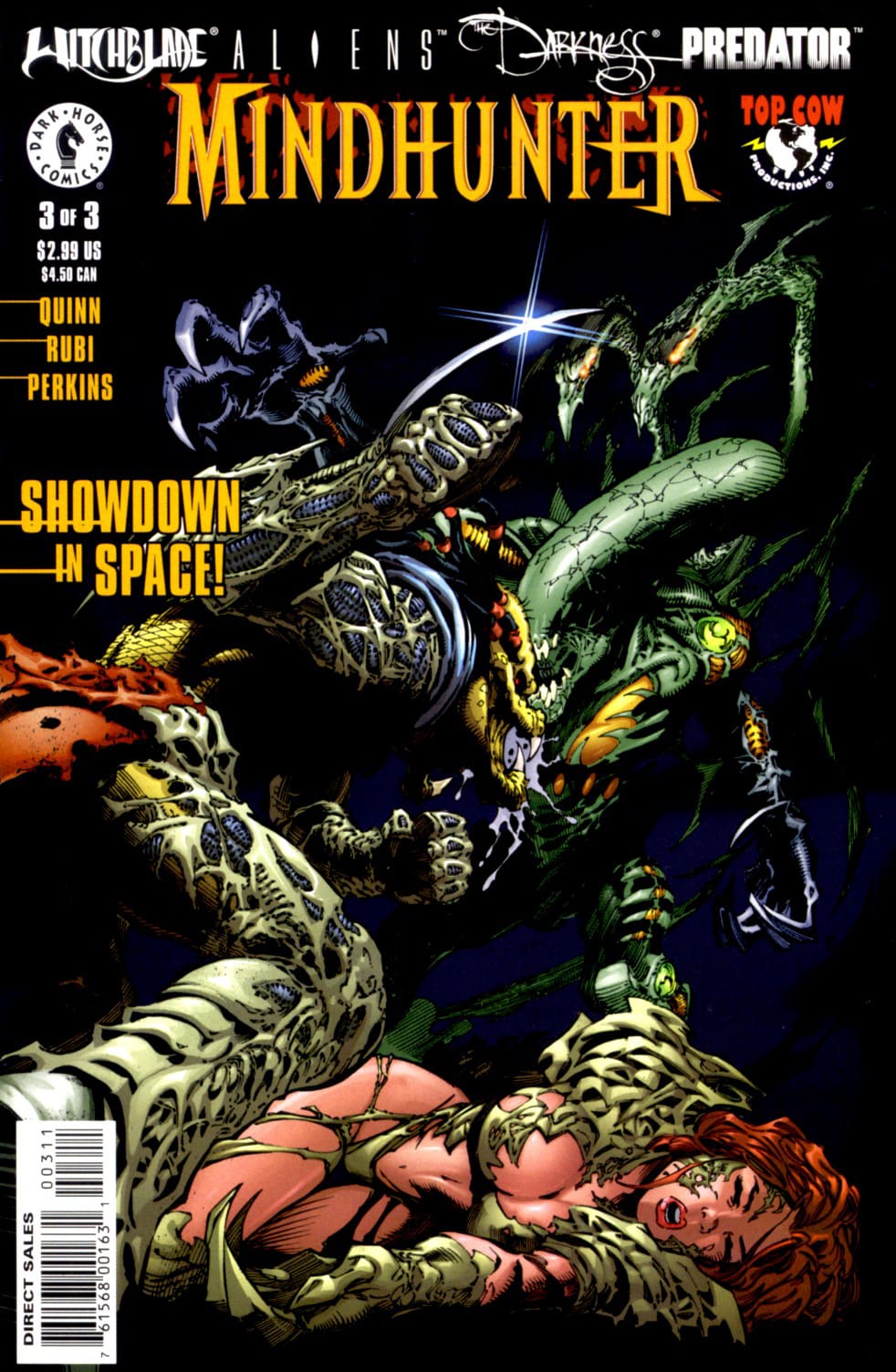 Dark Horse Comics COMIC BOOK Witchblade/Aliens/The Darkness/Predator #3 - CVR A (VF/NM)