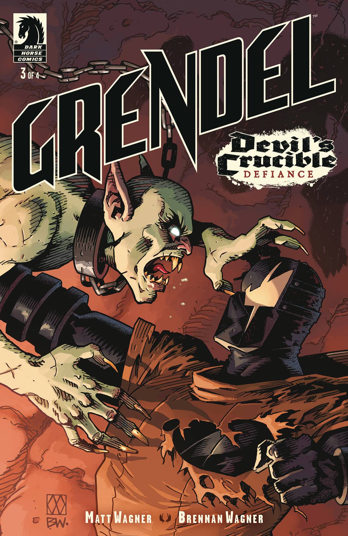 DARK HORSE COMICS COMIC BOOKS GRENDEL DEVILS CRUCIBLE DEFIANCE #3 CVR A WAGNER
