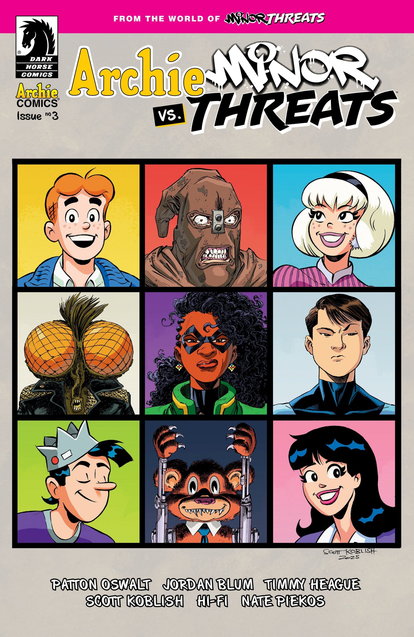 Dark Horse Comics NEW THIS WEEK Archie vs Minor Threats #3 (CVR B) (Scott Koblish)