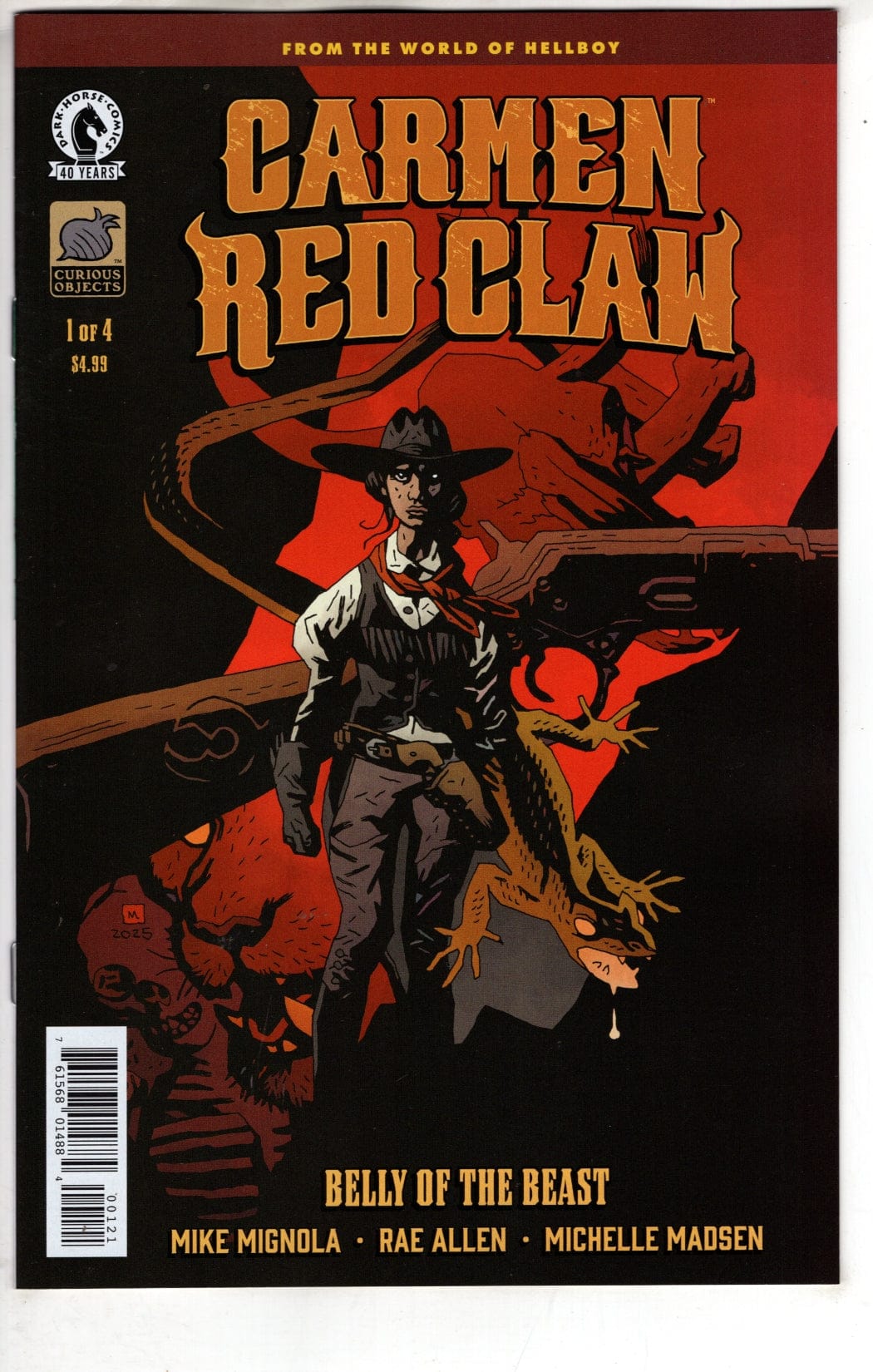 Dark Horse Comics NEW THIS WEEK Carmen Red Claw: Belly of the Beast #1 (CVR B) (Mike Mignola) (VF/NM)