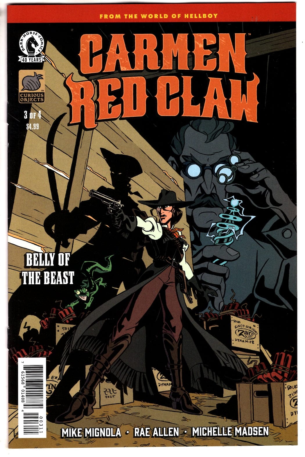 Dark Horse Comics NEW THIS WEEK Carmen Red Claw: Belly of the Beast #3 CVR A  (VF/NM)