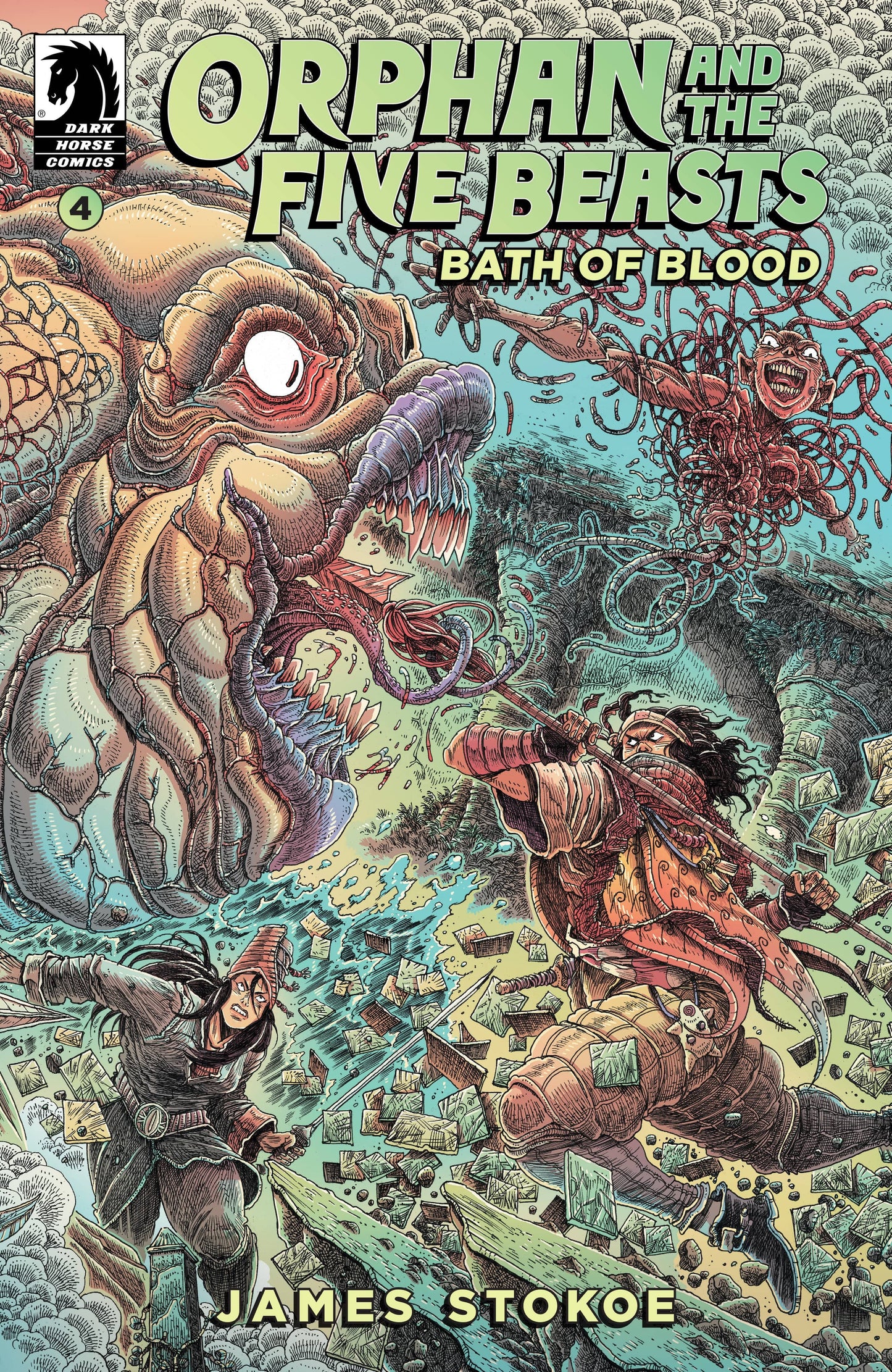 Dark Horse Comics NEW THIS WEEK Orphan and the Five Beasts: Bath of Blood #4 (CVR A) (James Stokoe) (VF/NM)