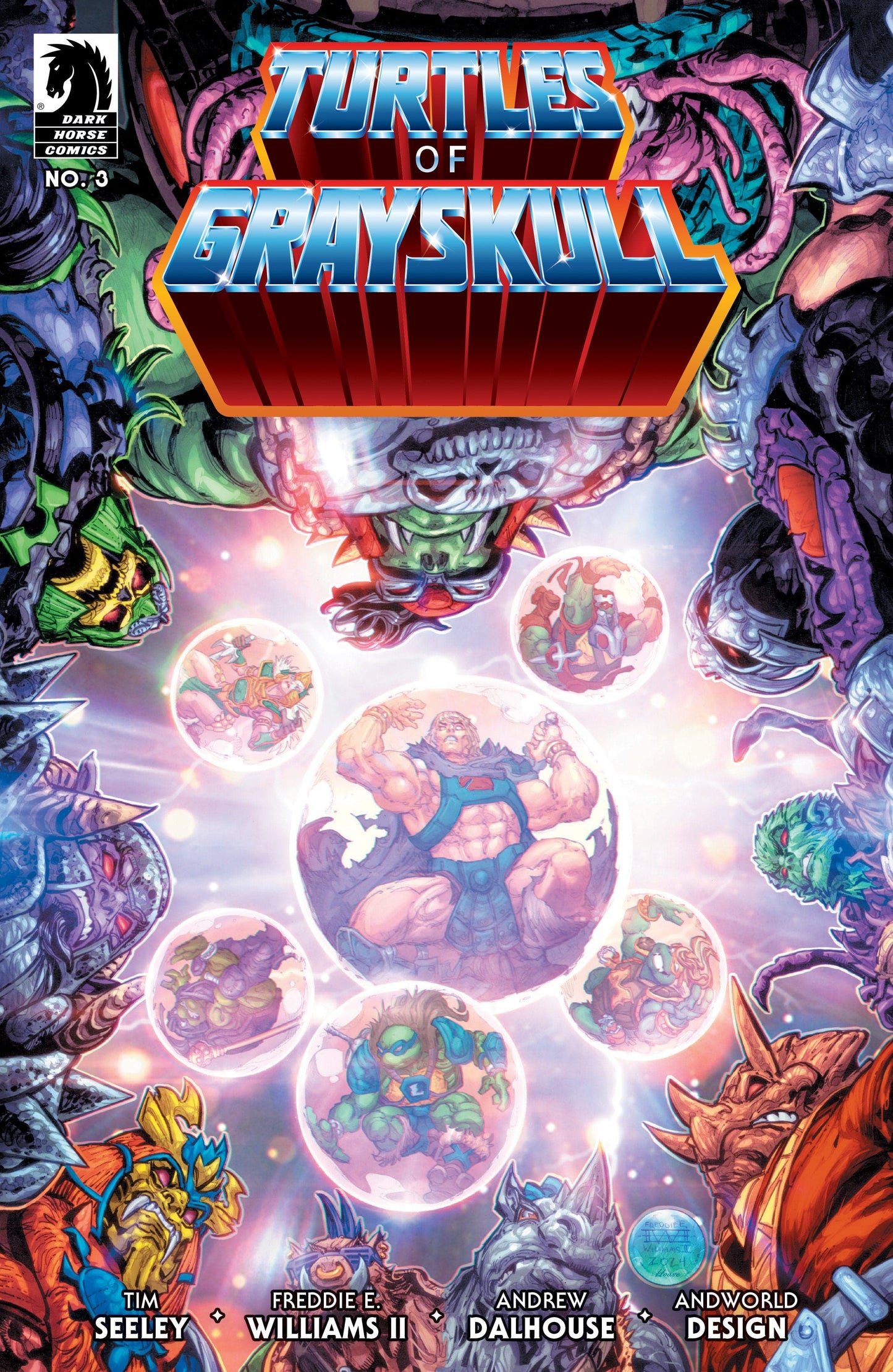 DARK HORSE PRH COMIC BOOK Masters Of The Universe/Teenage Mutant Ninja Turtles: Turtles Of Grayskull #3 (Cover A) (Freddie E. Williams II)