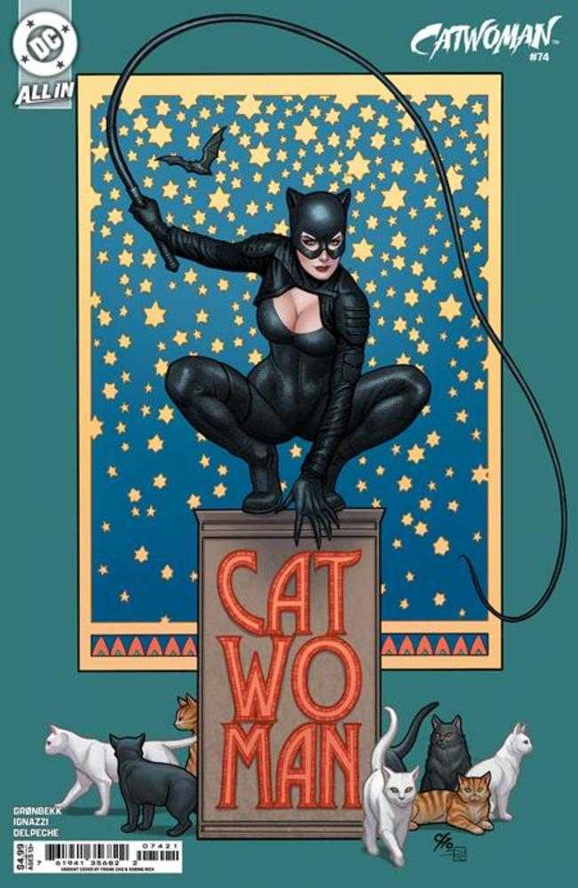 DC Comics AARDVARK VANAHEIM Catwoman #74 Cover B Frank Cho Card Stock Variant