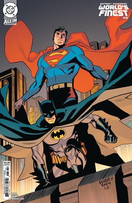 Dc Comics BATMAN SUPERMAN WORLDS FINEST #38 CVR B GAVIN GUIDRY CARD STOCK VAR (WE ARE YESTERDAY)