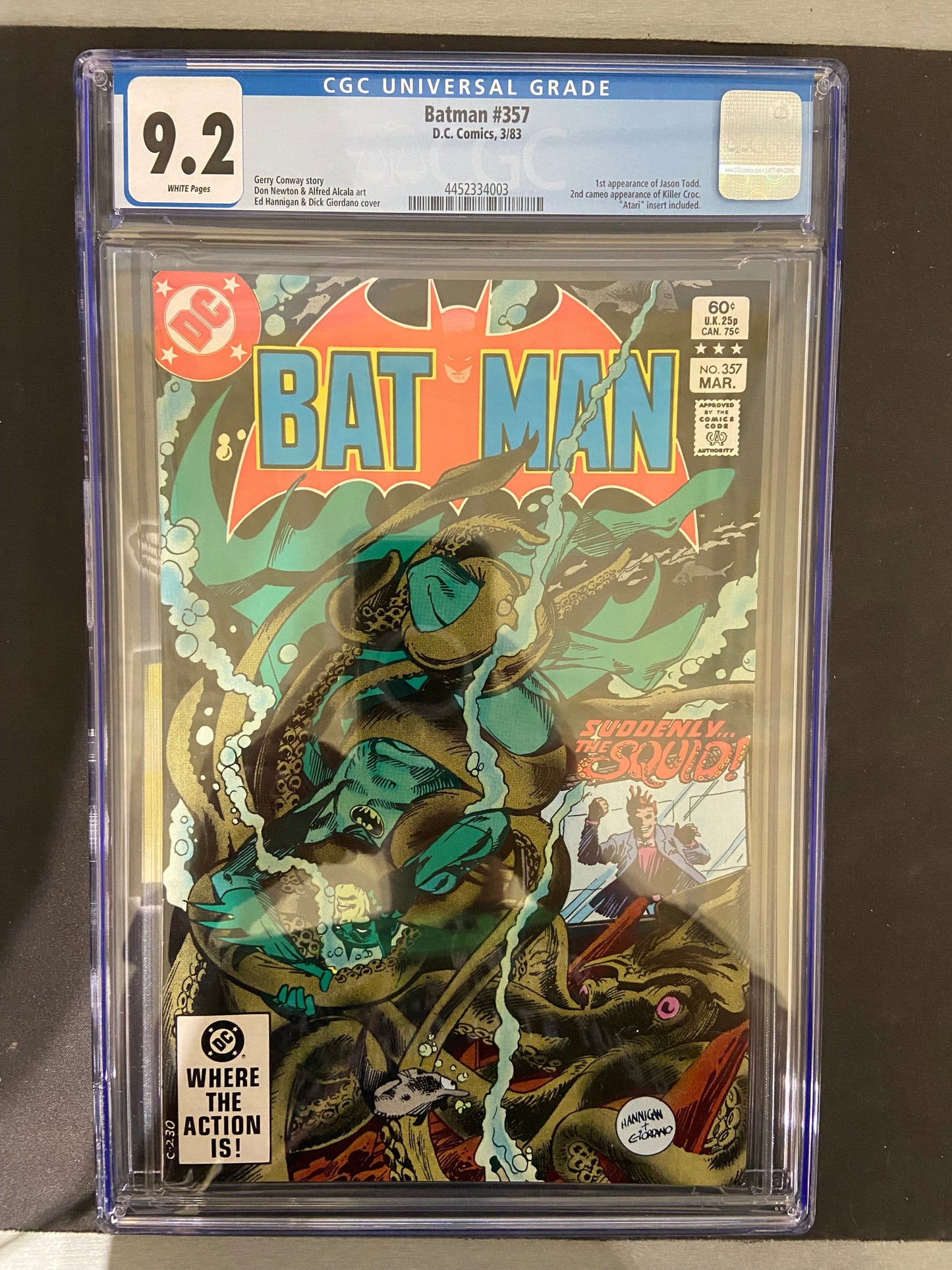 DC COMICS CGC BATMAN #357 CGC 9.2