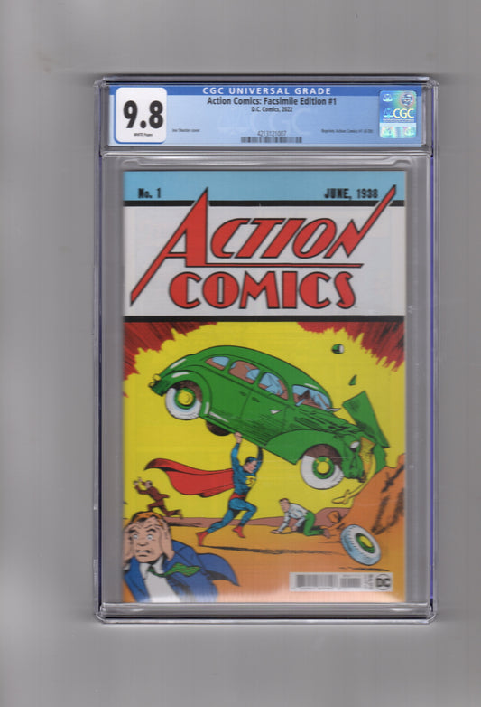 DC Comics CGC Comic Action Comics #1 Facsimile  CGC 9.8