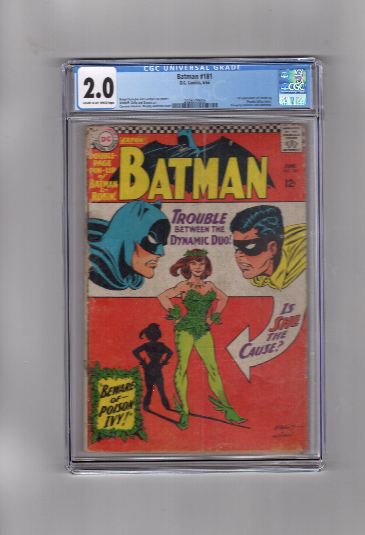 DC Comics CGC Comic BATMAN #181 CGC 2.0