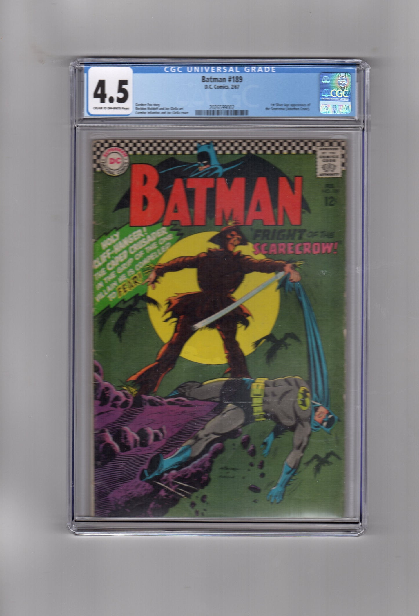 DC Comics CGC Comic BATMAN #189 CGC 4.5